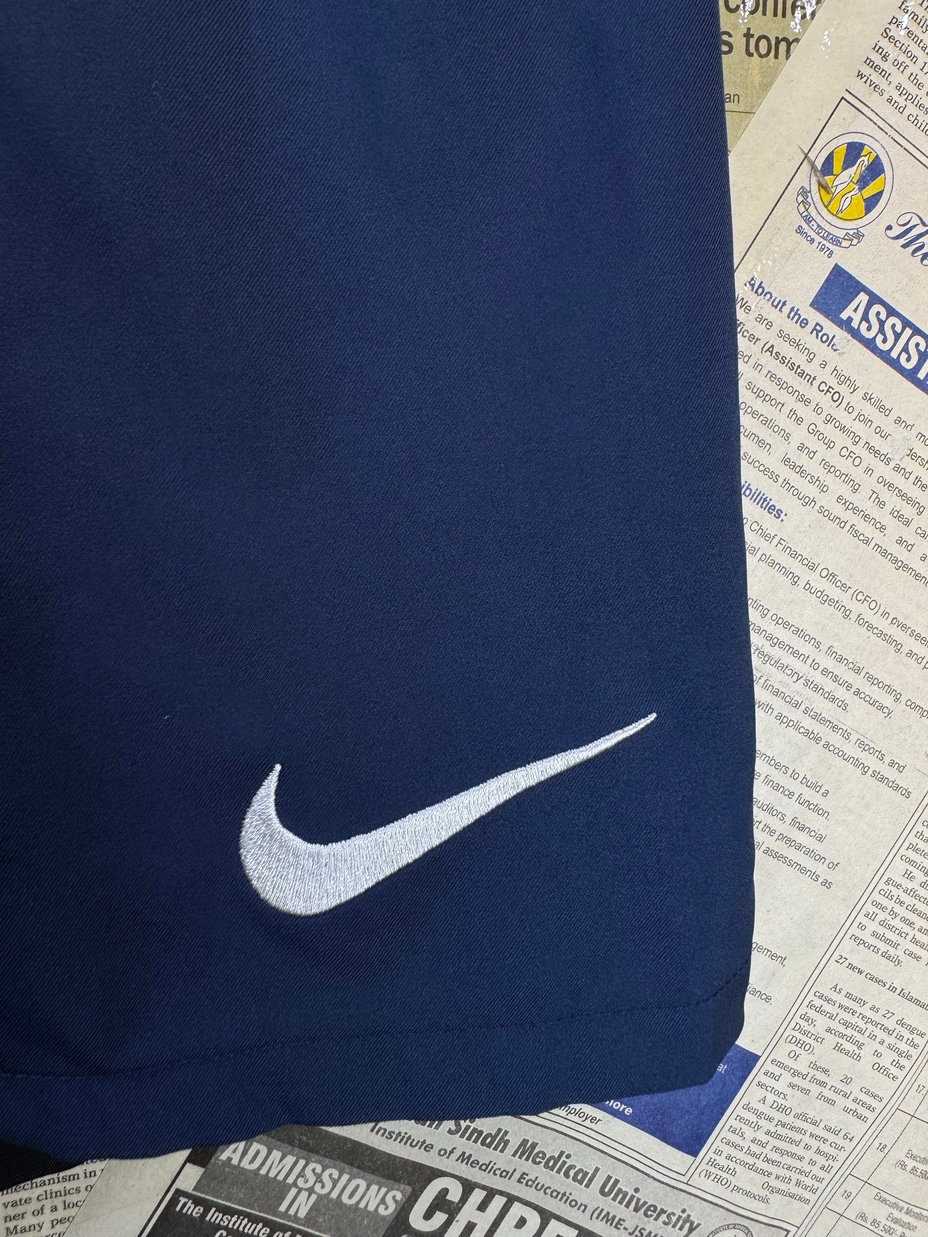 N*ke® Waist: 30" to 32" | Navy Blue | Manchester United FC Sports Shorts | Poly | 1617 - Genuine Maal