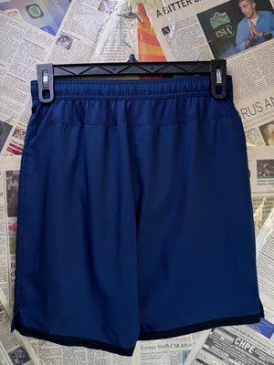 N*ke® Waist: 30" to 32" | Navy Blue | Manchester United FC Sports Shorts | Poly | 1617 - Genuine Maal
