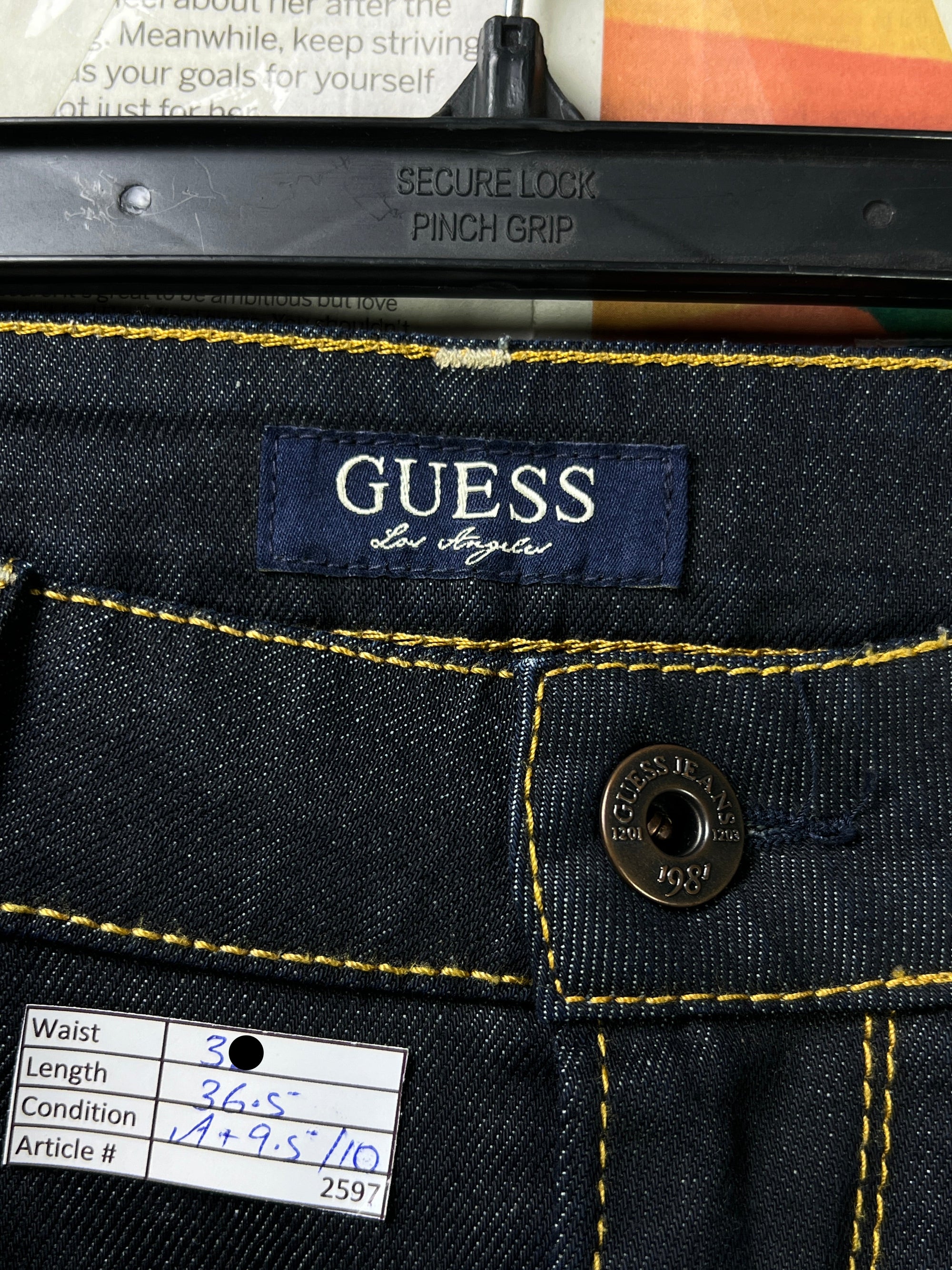 GUESS® Waist: 32" | Blue | Skinny Fit Denim Pant | 2597 - Genuine Maal