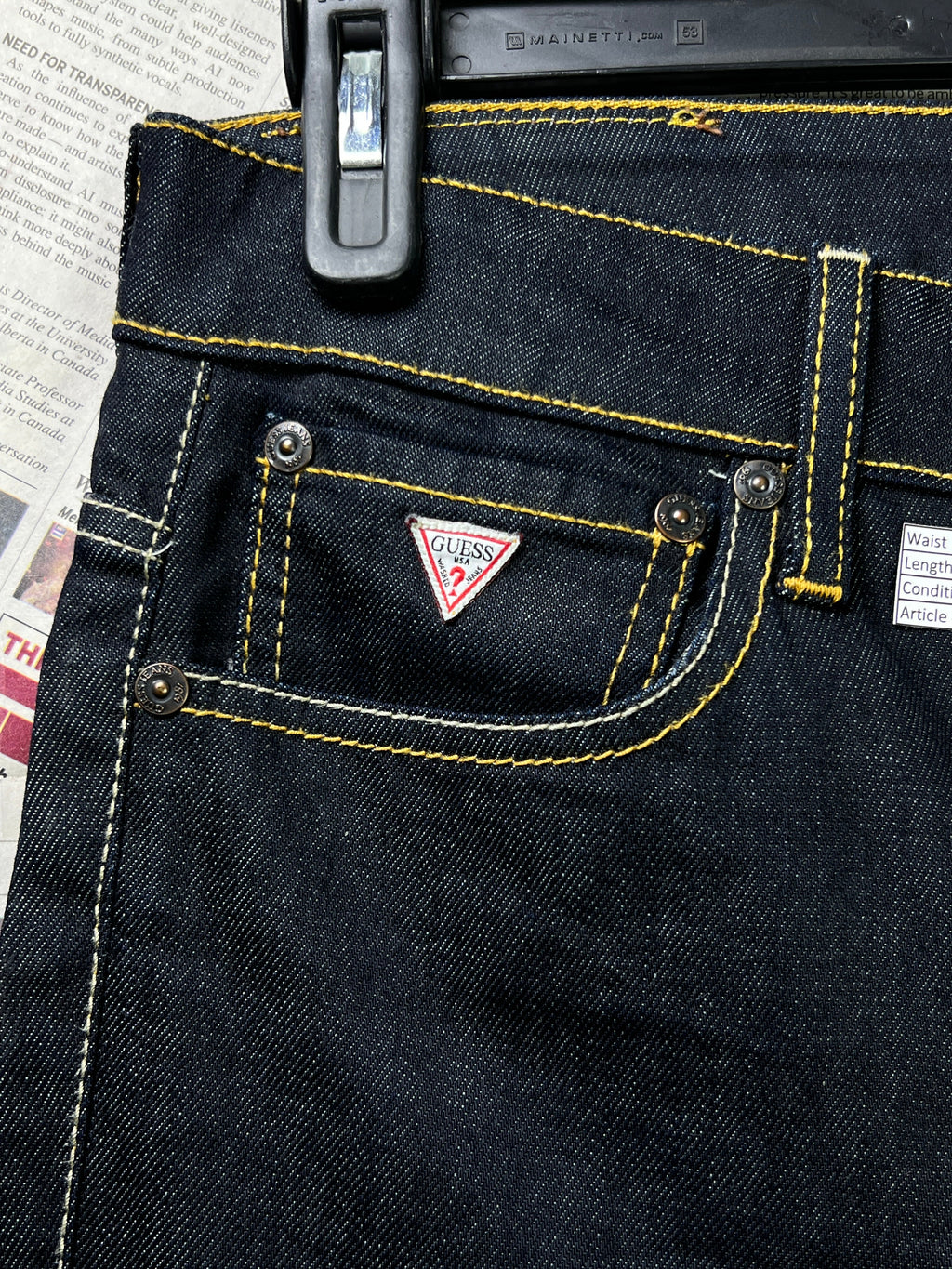 GUESS® Waist: 32" | Blue | Skinny Fit Denim Pant | 2597 - Genuine Maal