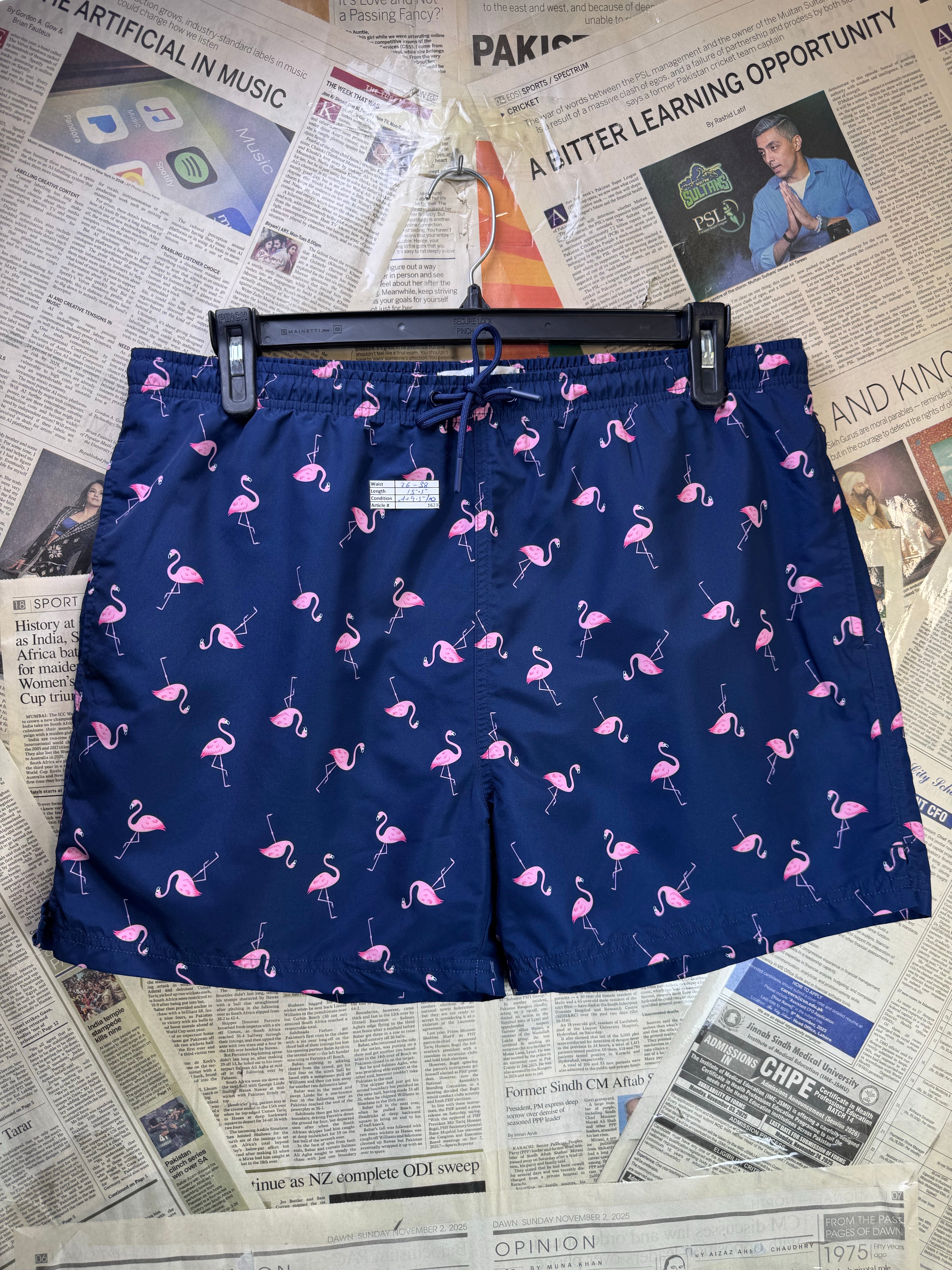 Primark® Waist: 36" to 38" | Blue | Swim Shorts | Poly | 1623 - Genuine Maal