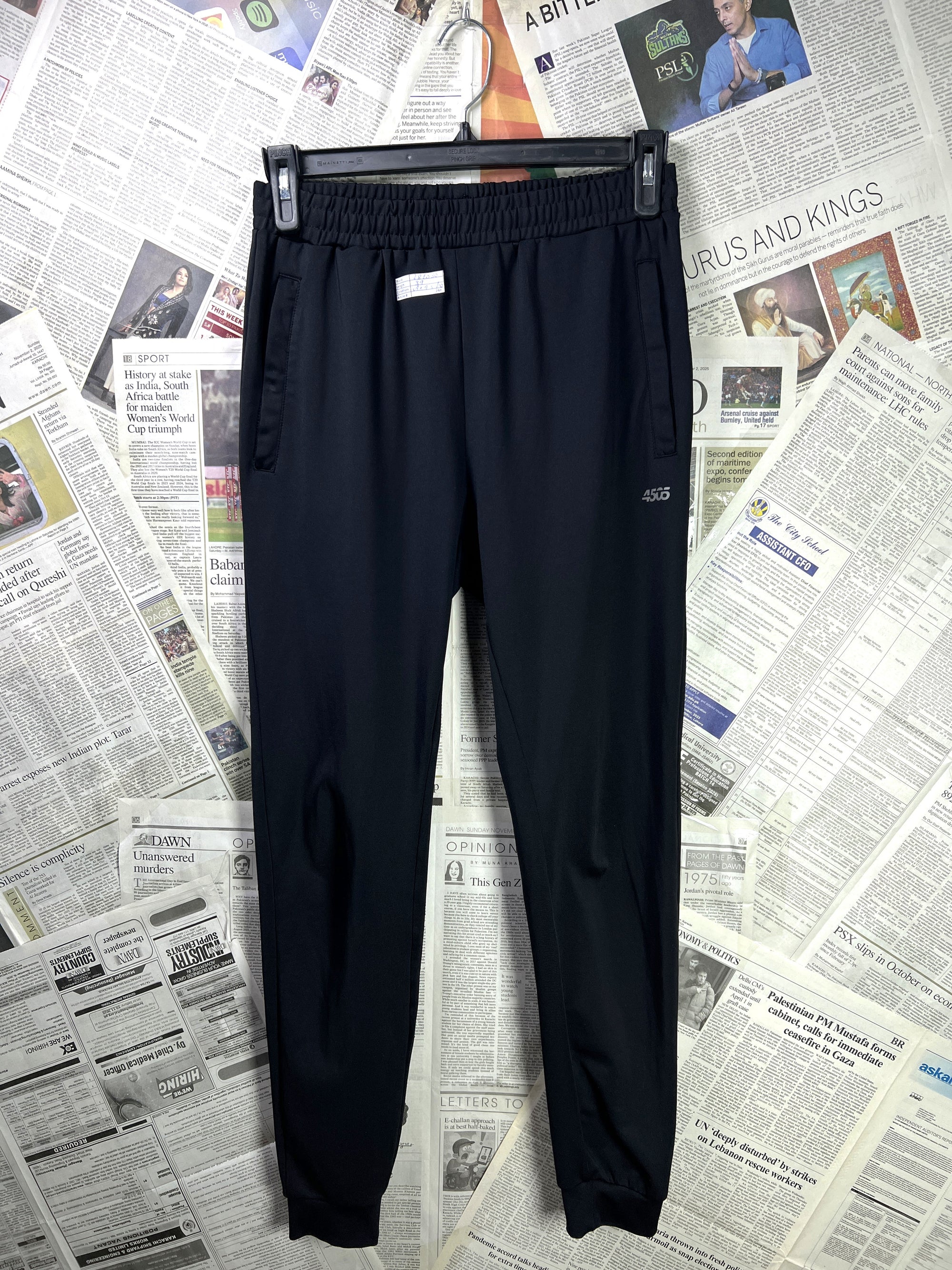 4505® Waist: 28" to 30" | Black | Athletic Trouser | Stretched Lining | 2447 - Genuine Maal