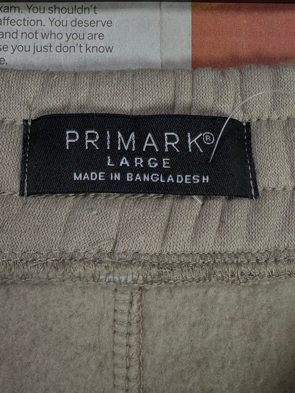 Primark® Waist: 34" | Beige | Trouser | Inner: Fleece | 2645 - Genuine Maal