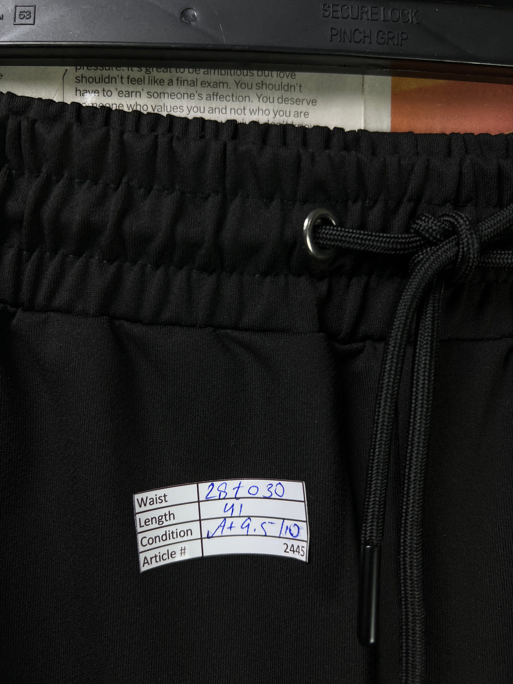 MAN® Waist: 28" to 30" | Black | Trouser | Stretched Lining | 2445 - Genuine Maal