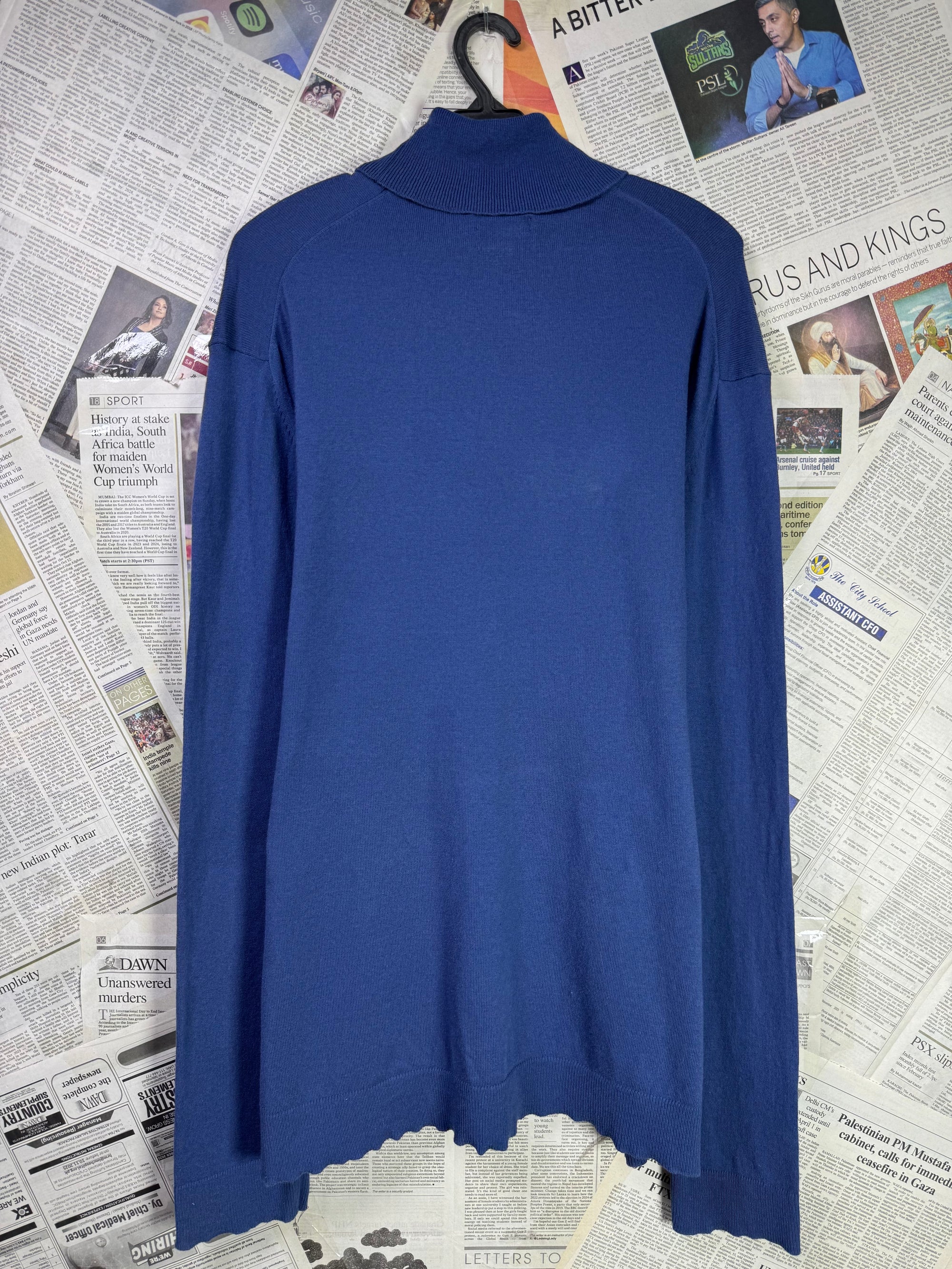 Alfani® L/XL | Chest: 24.5" | Blue | Mock Neck Pullover | 2181 - Genuine Maal