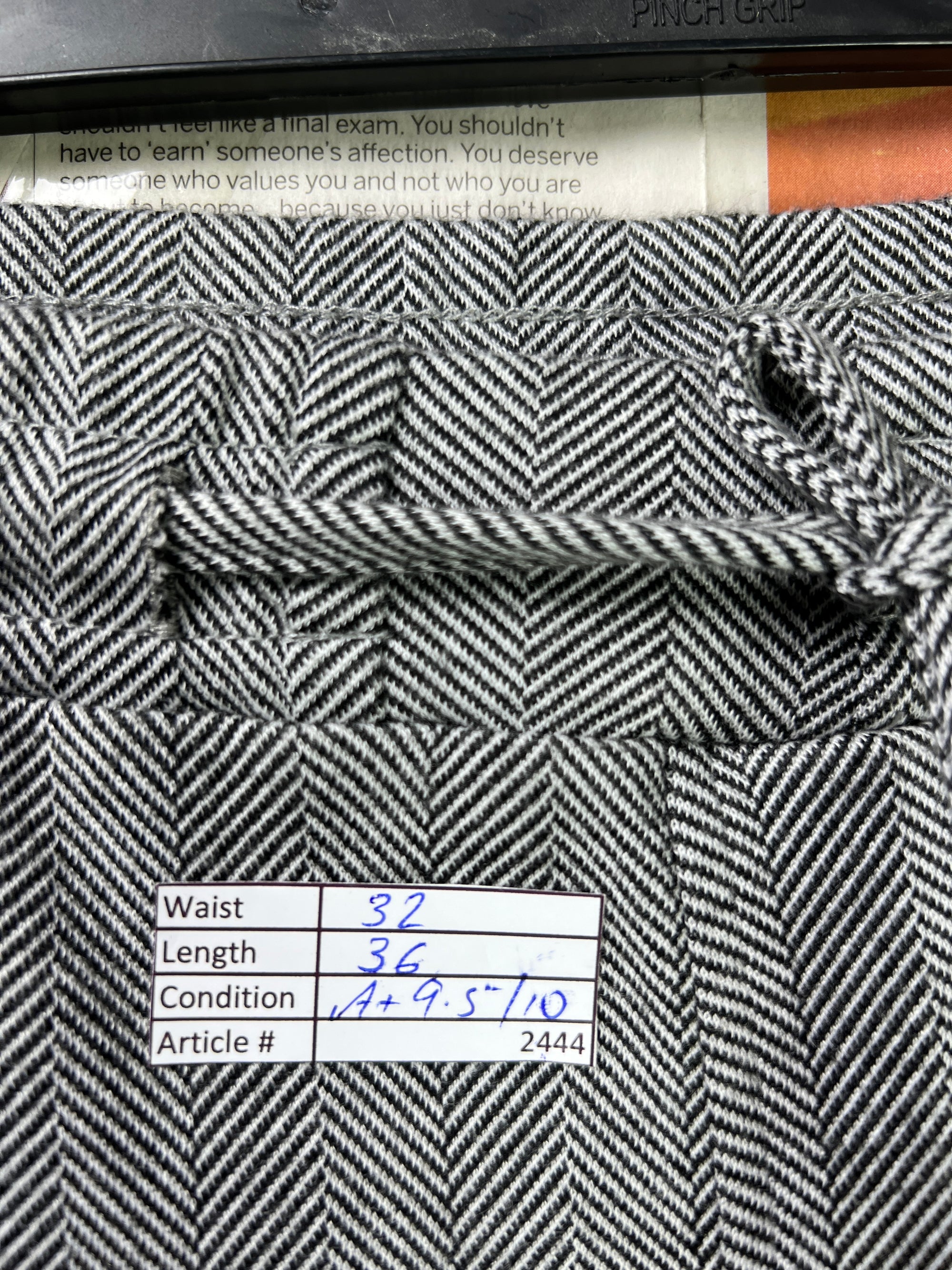 Metissier Paris® Waist: 32" | Grey | Pleated Trouser | 2444 - Genuine Maal