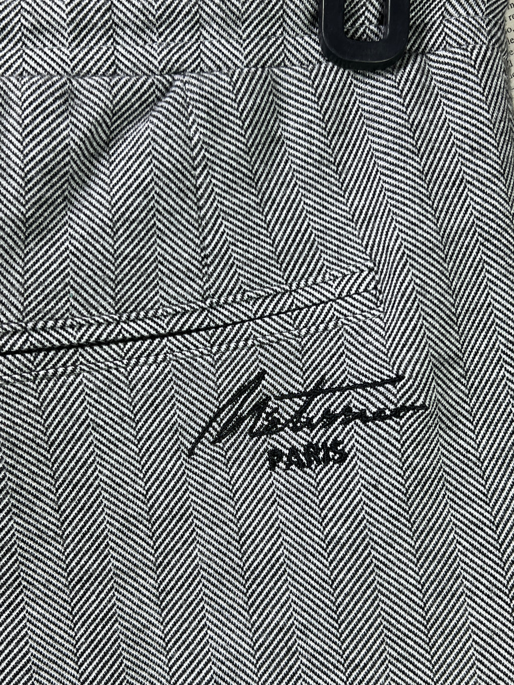 Metissier Paris® Waist: 32" | Grey | Pleated Trouser | 2444 - Genuine Maal