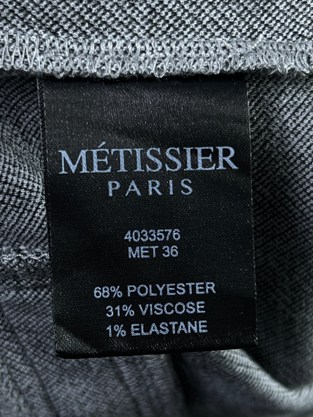 Metissier Paris® Waist: 32" | Grey | Pleated Trouser | 2444 - Genuine Maal