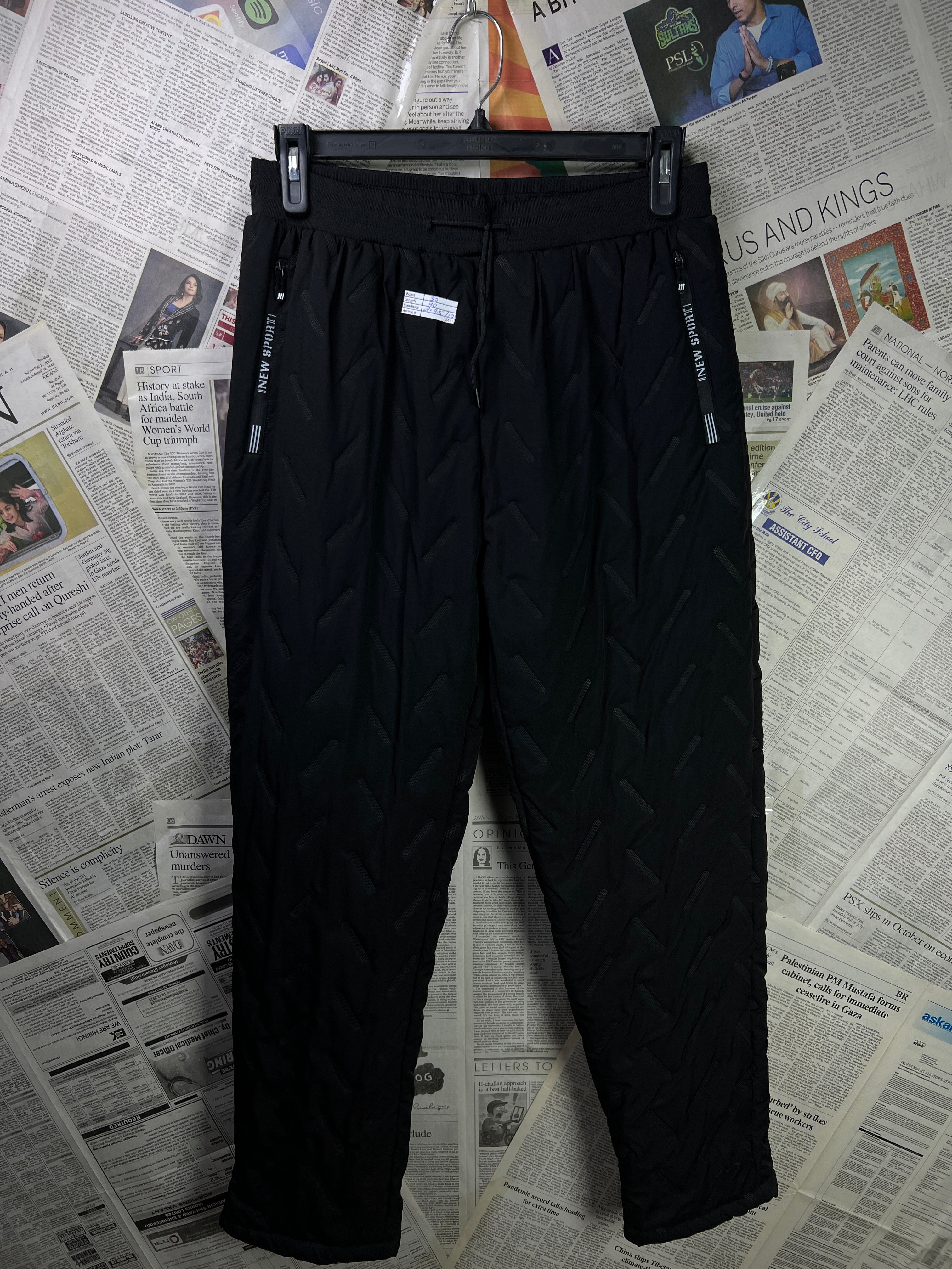 New Sport® Waist: 30" | Black | Trouser | Fur Lining | 2443 - Genuine Maal