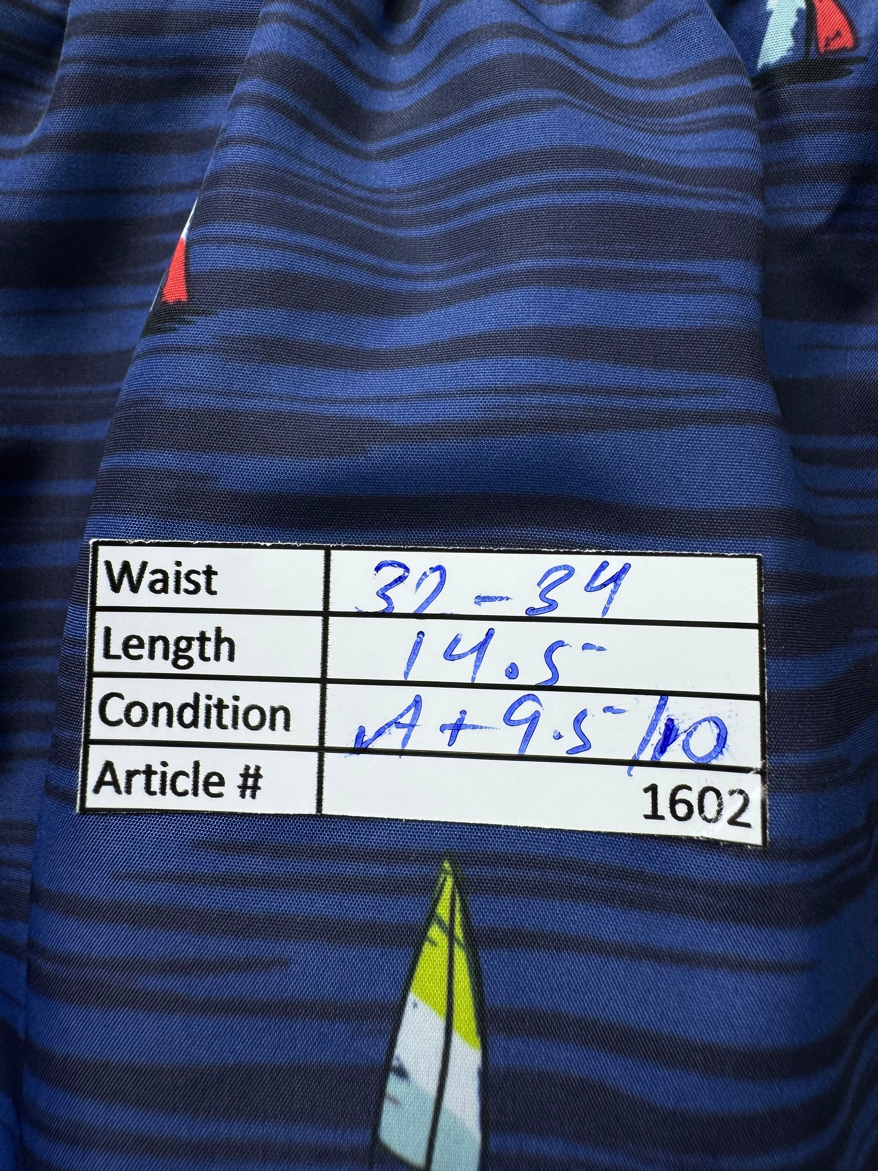 Zara® Waist: 32" to 34" | Blue | Swim Shorts | Poly | 1602 - Genuine Maal