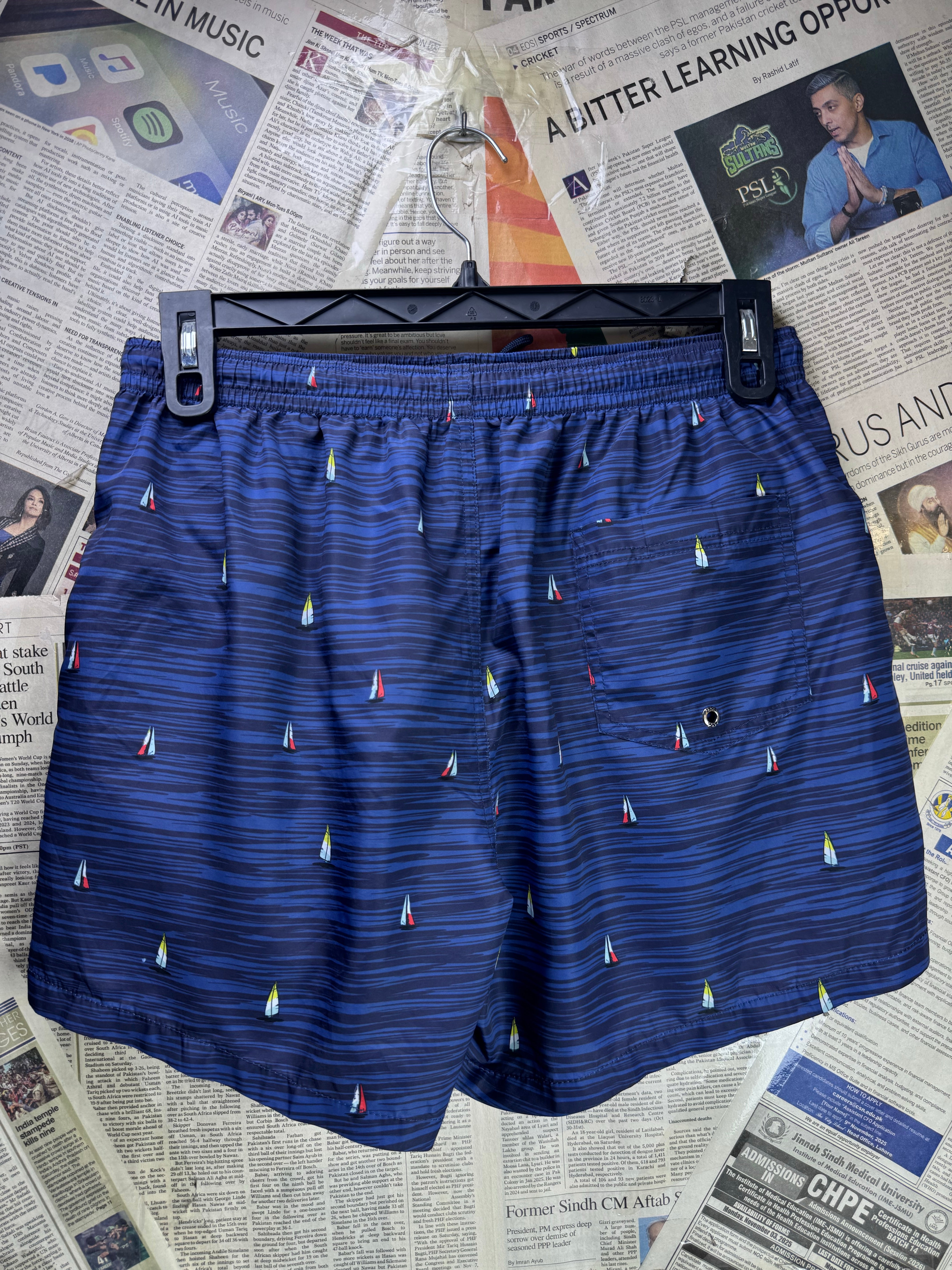 Zara® Waist: 32" to 34" | Blue | Swim Shorts | Poly | 1602 - Genuine Maal