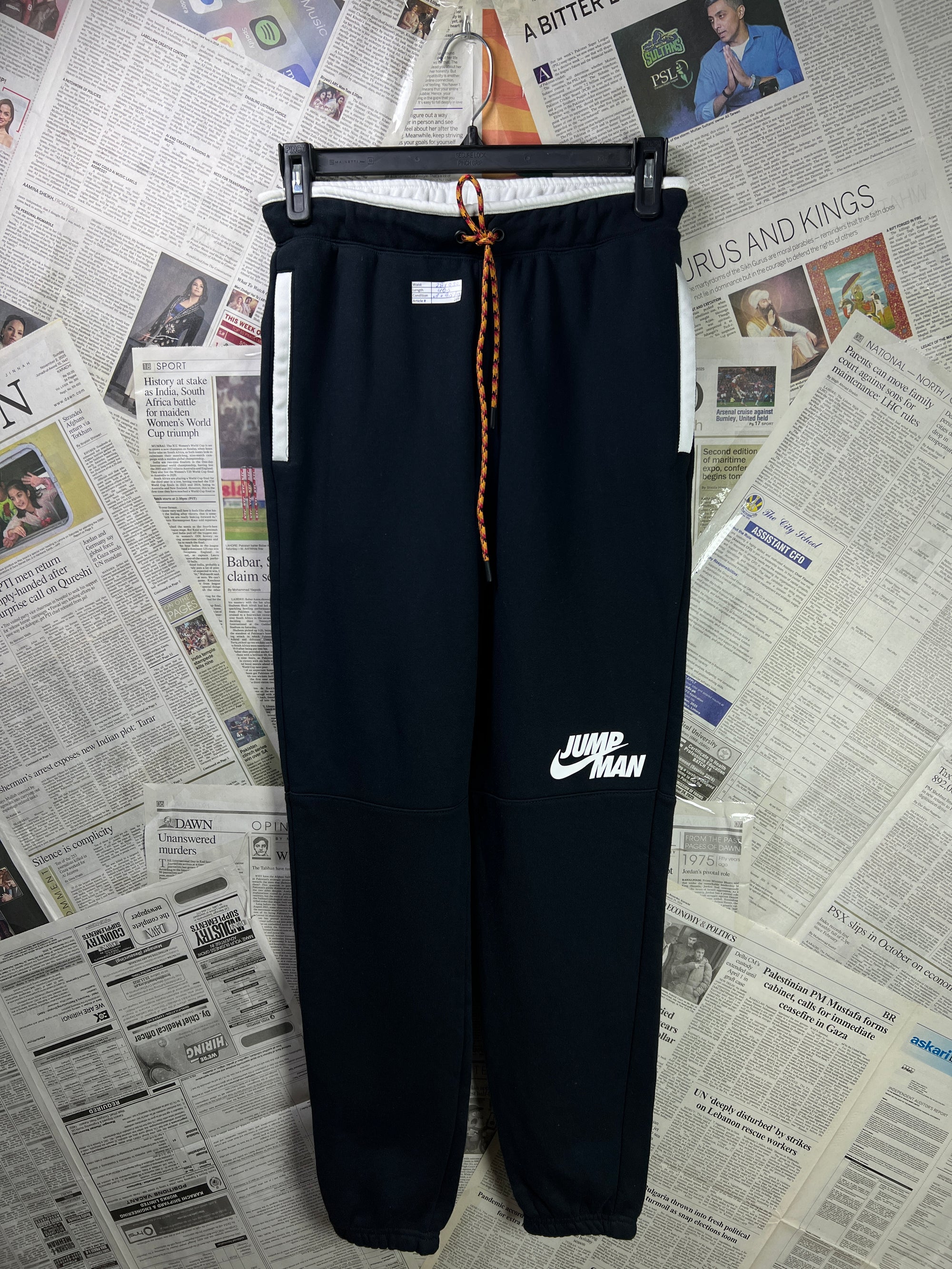 N*ke® Waist: 28" to 30" | Midnight Blue | Jordan Jogging Trouser | Light Fleece Lining | 2631 - Genuine Maal