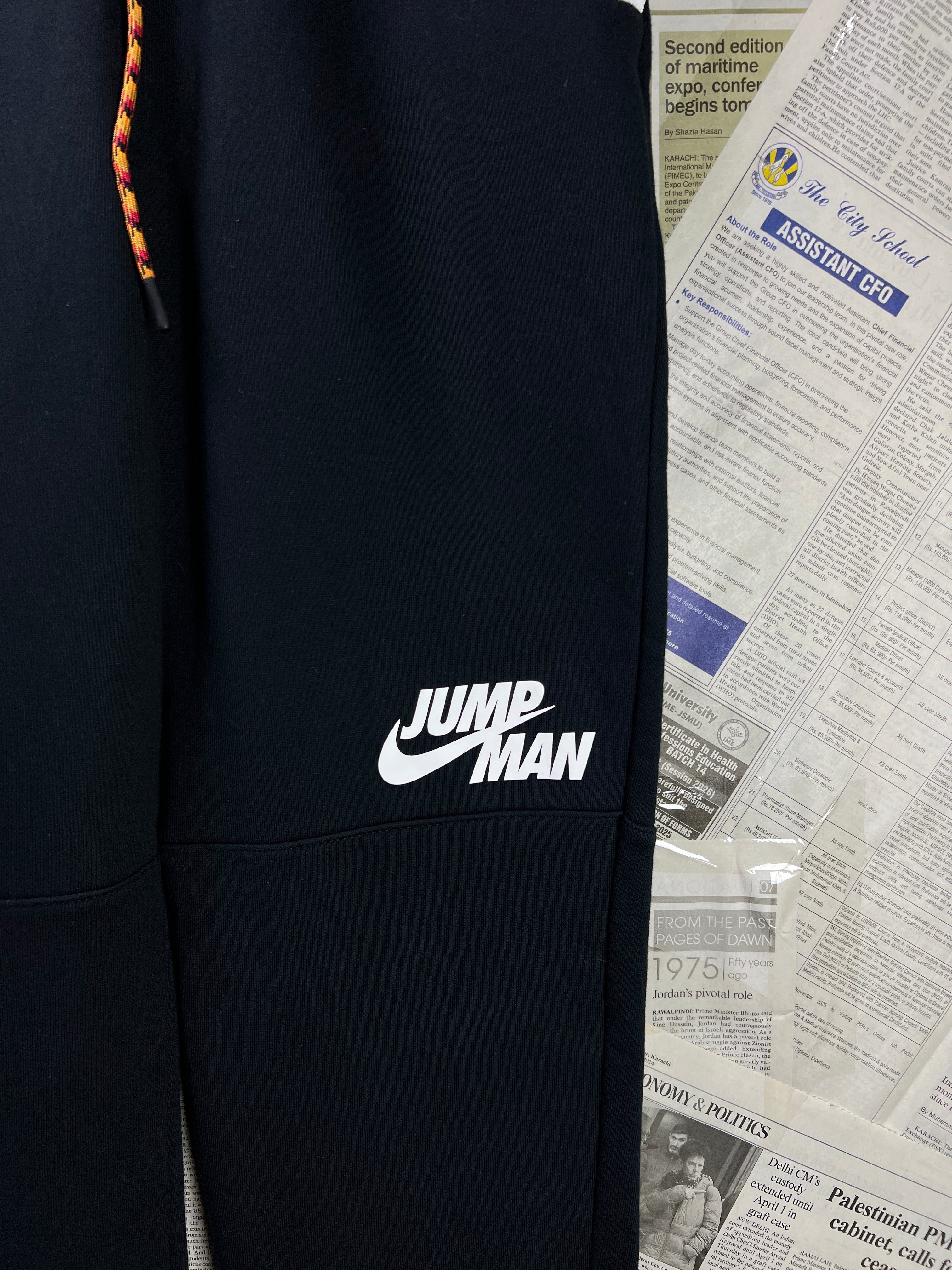 N*ke® Waist: 28" to 30" | Midnight Blue | Jordan Jogging Trouser | Light Fleece Lining | 2631 - Genuine Maal