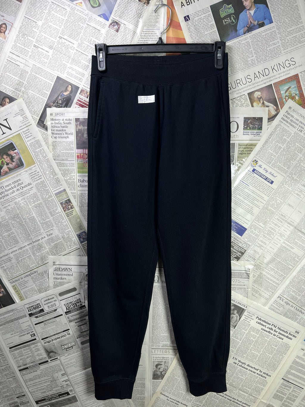 Uniqlo® Waist: 28" | Black | Trouser | Stretch Lining | 2435 - Genuine Maal