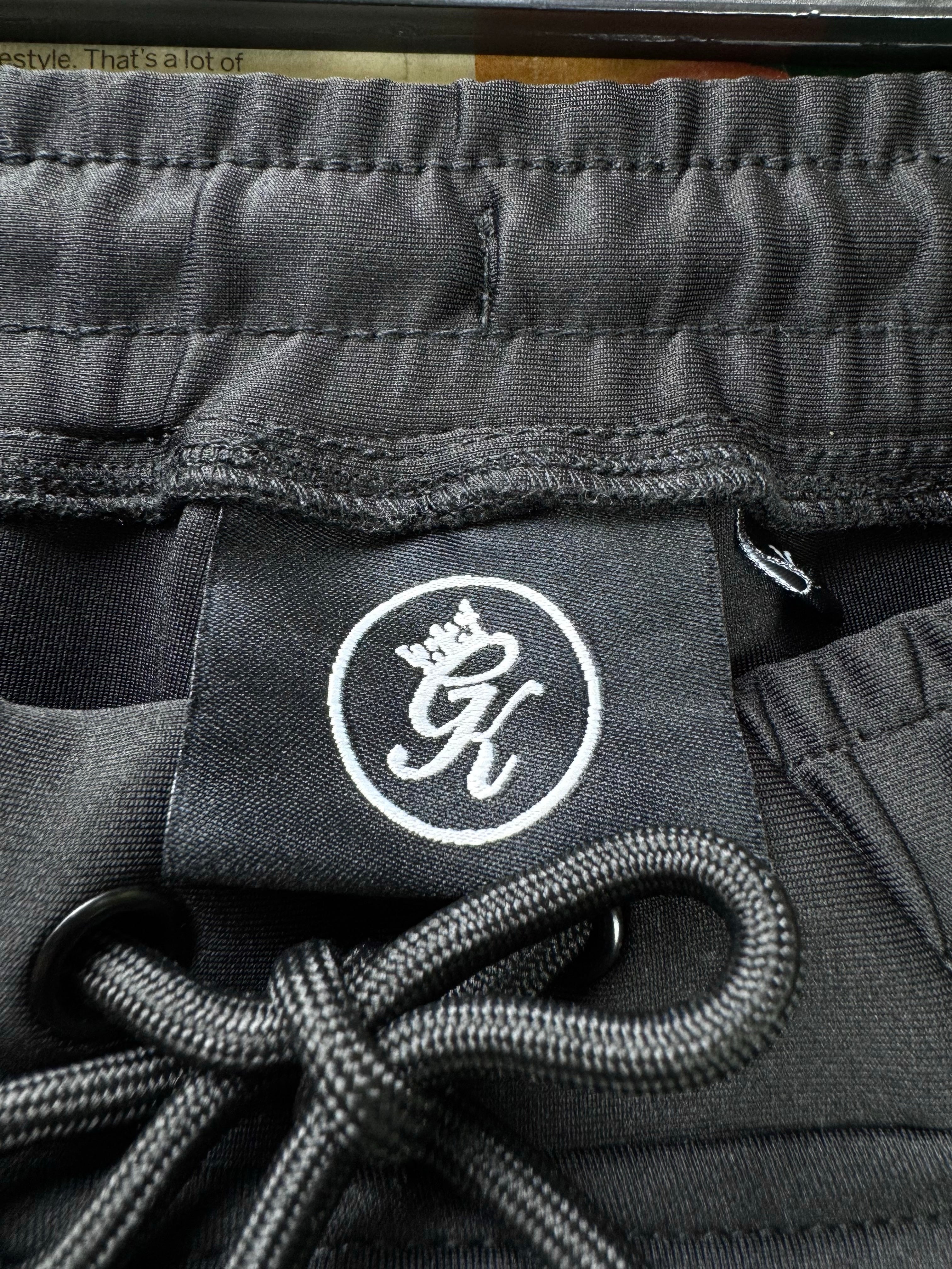 Gym King® Waist: 30" to 32" | Black | Gym Shorts | Poly - Elastane | 1600 - Genuine Maal