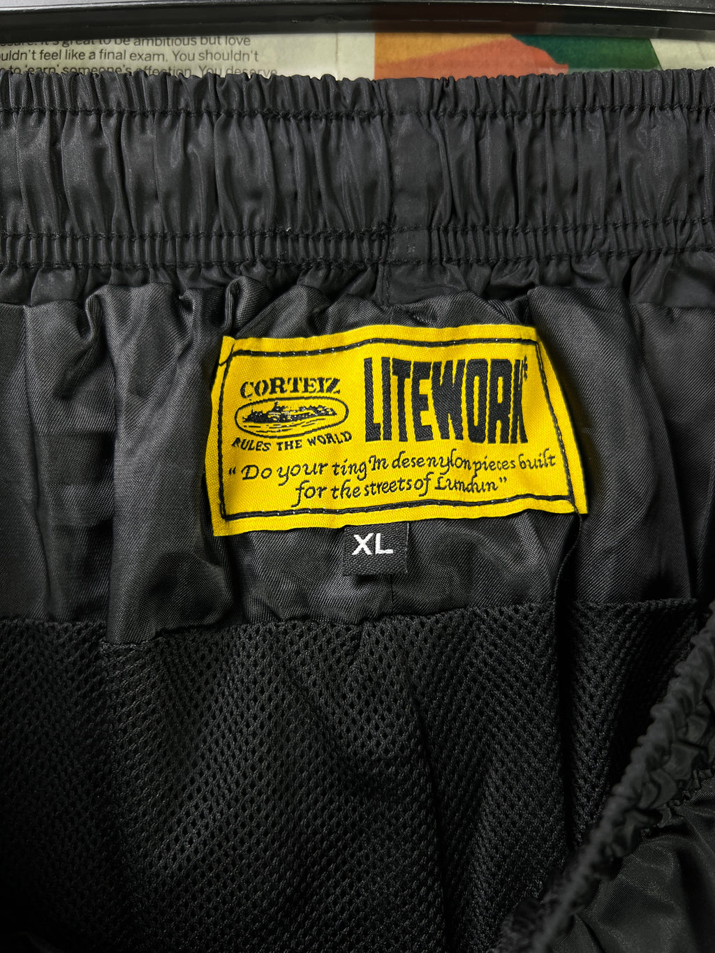 Corteiz® Waist: 28" to 30" | Black | Trouser | Mesh Lining | 2437 - Genuine Maal