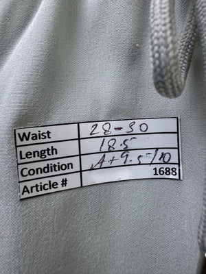 Manfinity® Waist: 28" to 30" | White | Gym Shorts | Poly - Elastane | 1688 - Genuine Maal