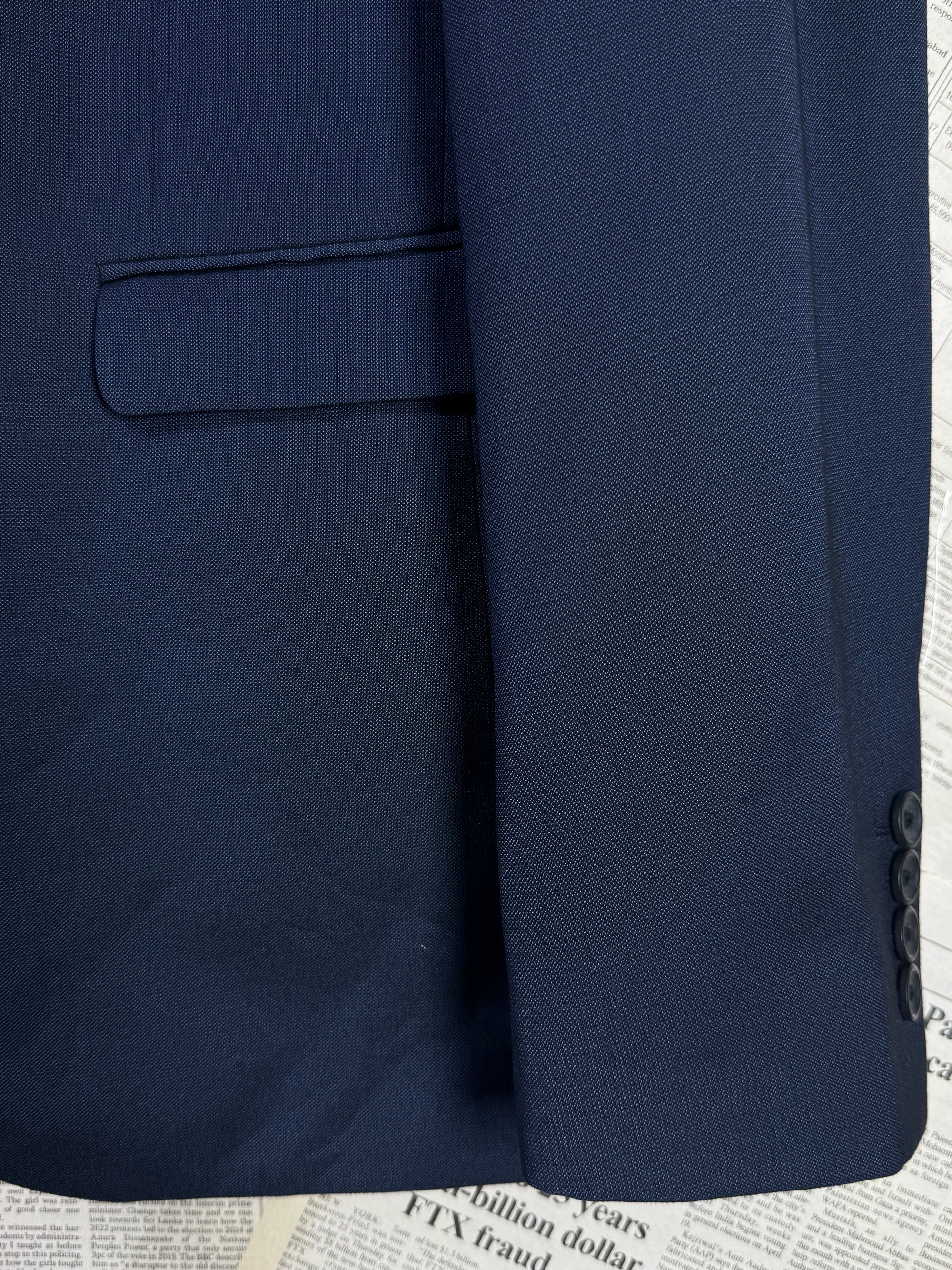 Next® Small | Chest: 20.5" | Navy Blue | Fit: Slim | Coat | Poly - Viscose | 2048 - Genuine Maal