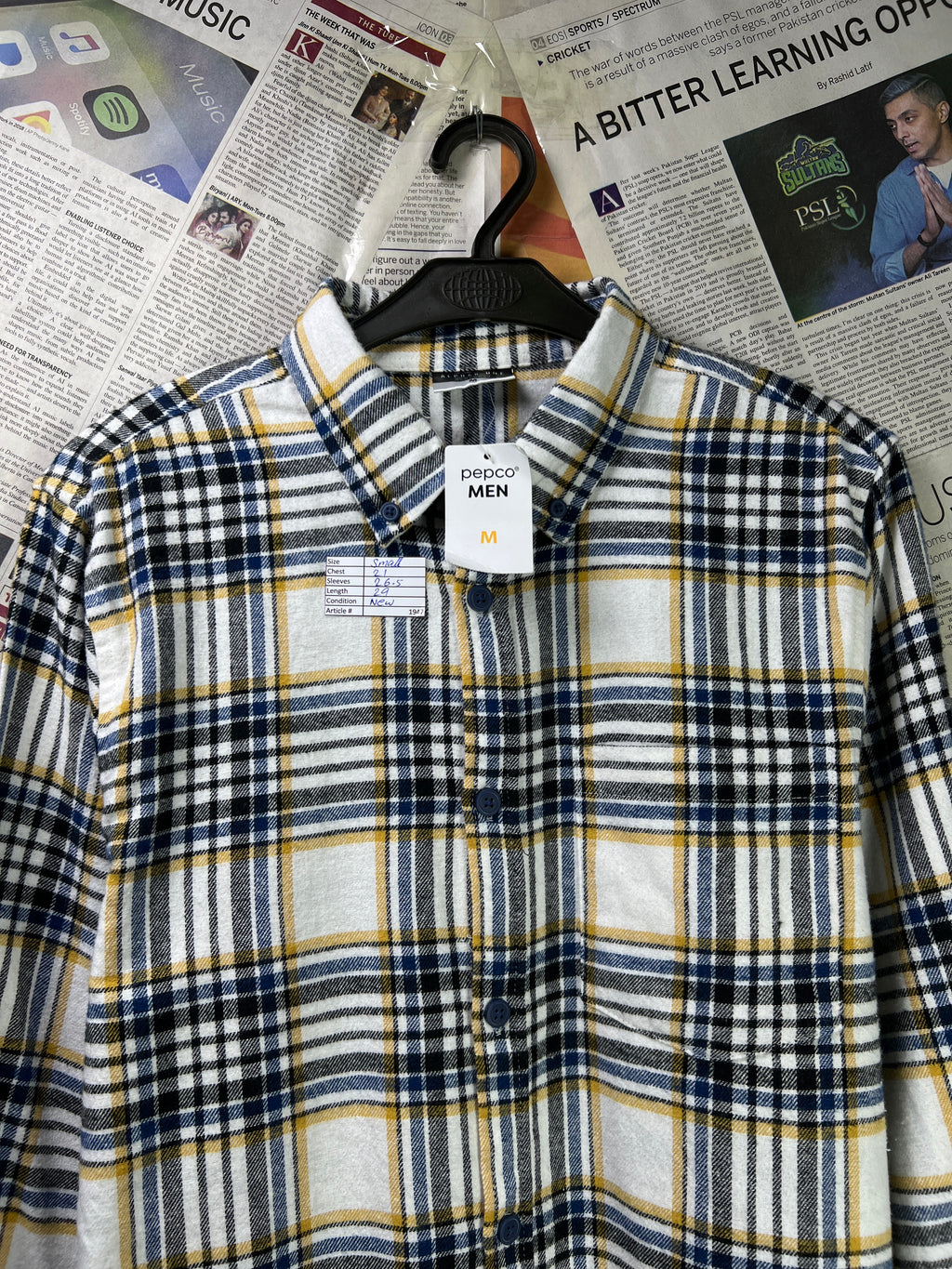 Alphar One® Small | Chest: 21" | Check | Shirt | Flannel | 1947 - Genuine Maal