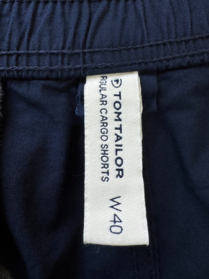 Tom Tailor® Waist: 40" to 42" | Blue | Cargo Shorts | 1657 - Genuine Maal