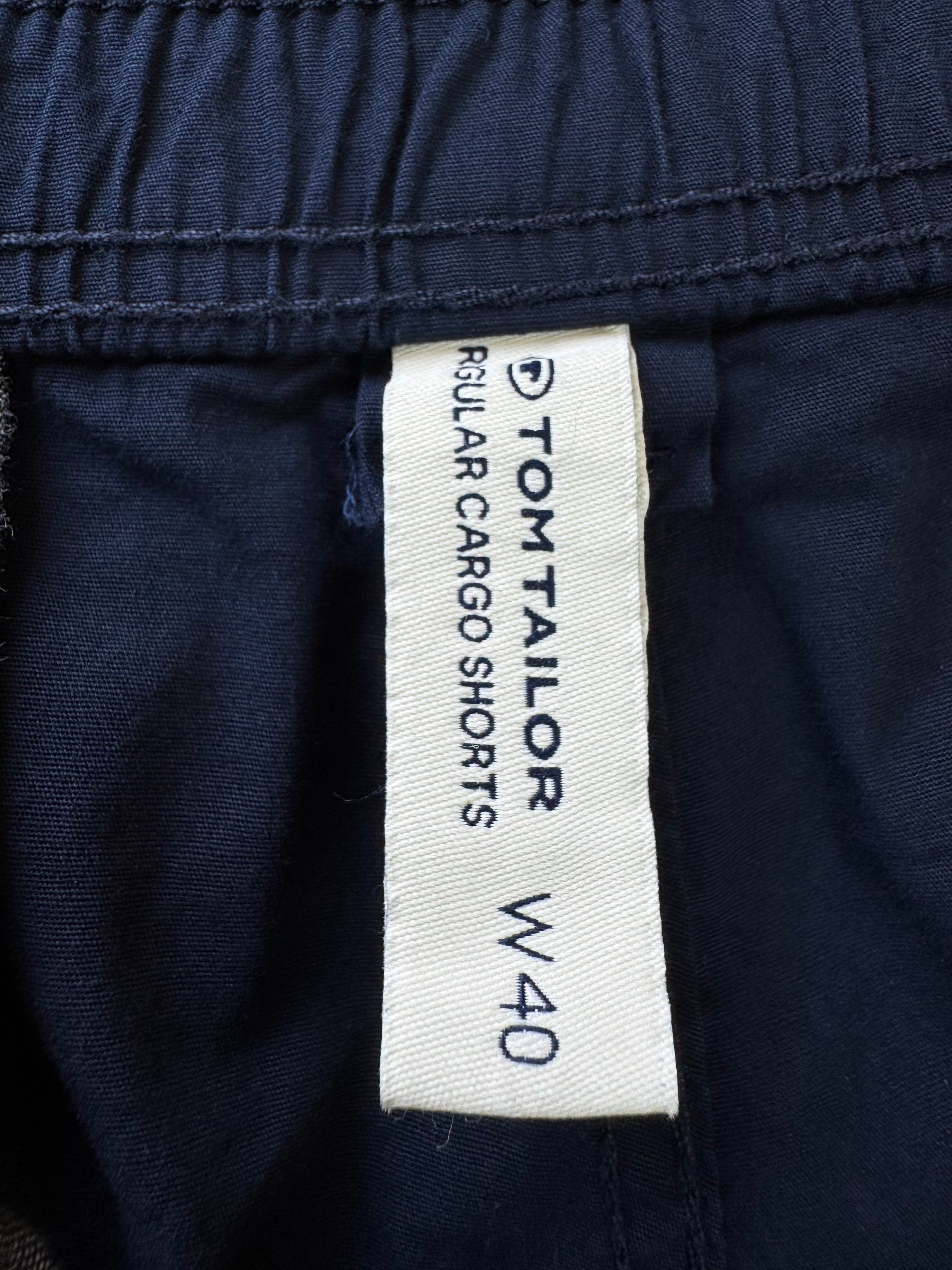Tom Tailor® Waist: 40" to 42" | Blue | Cargo Shorts | 1657 - Genuine Maal