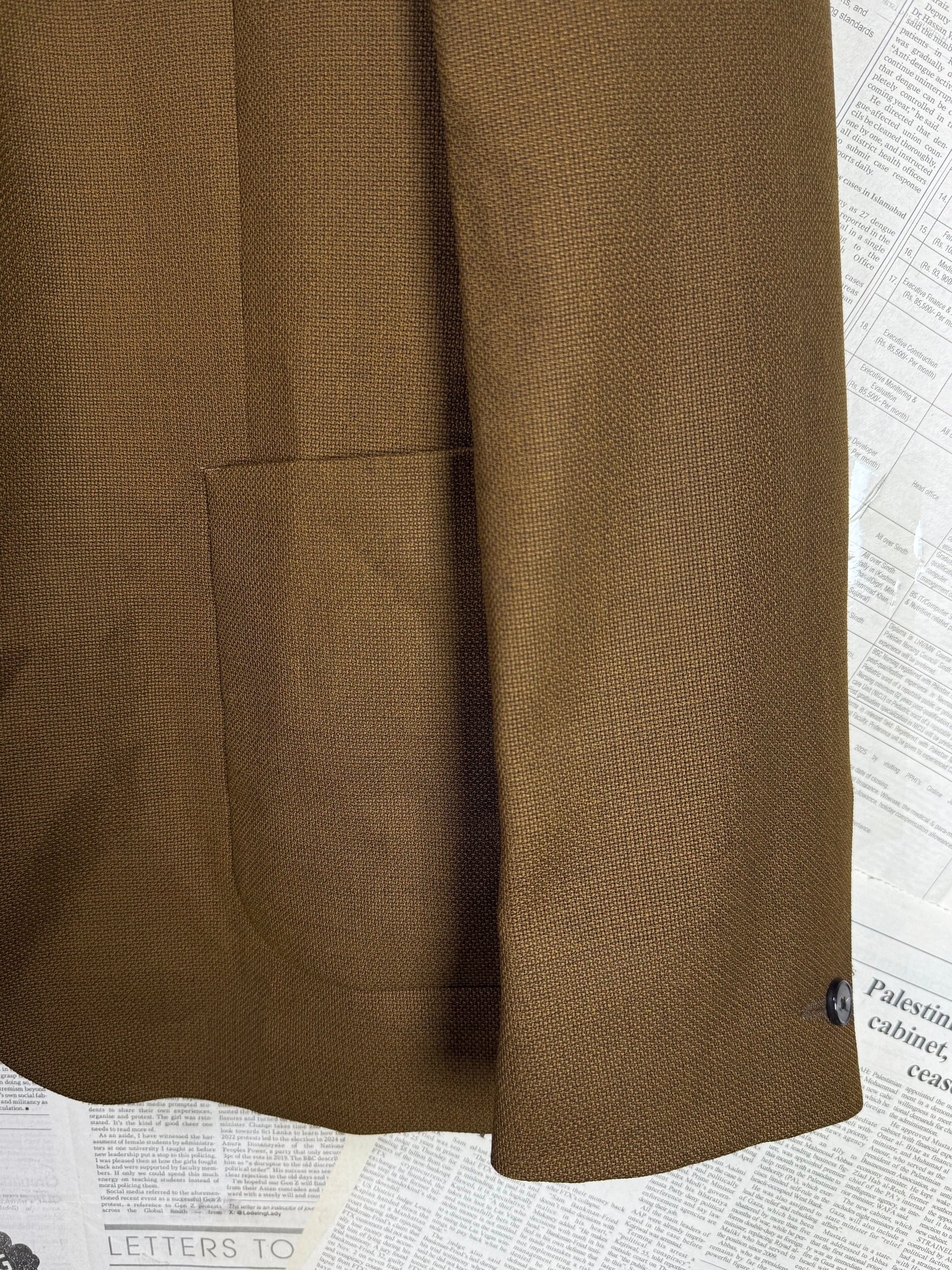 Reiss® Medium | Chest: 22" | Sepia | Blazer | 100% Wool | 2051 - Genuine Maal