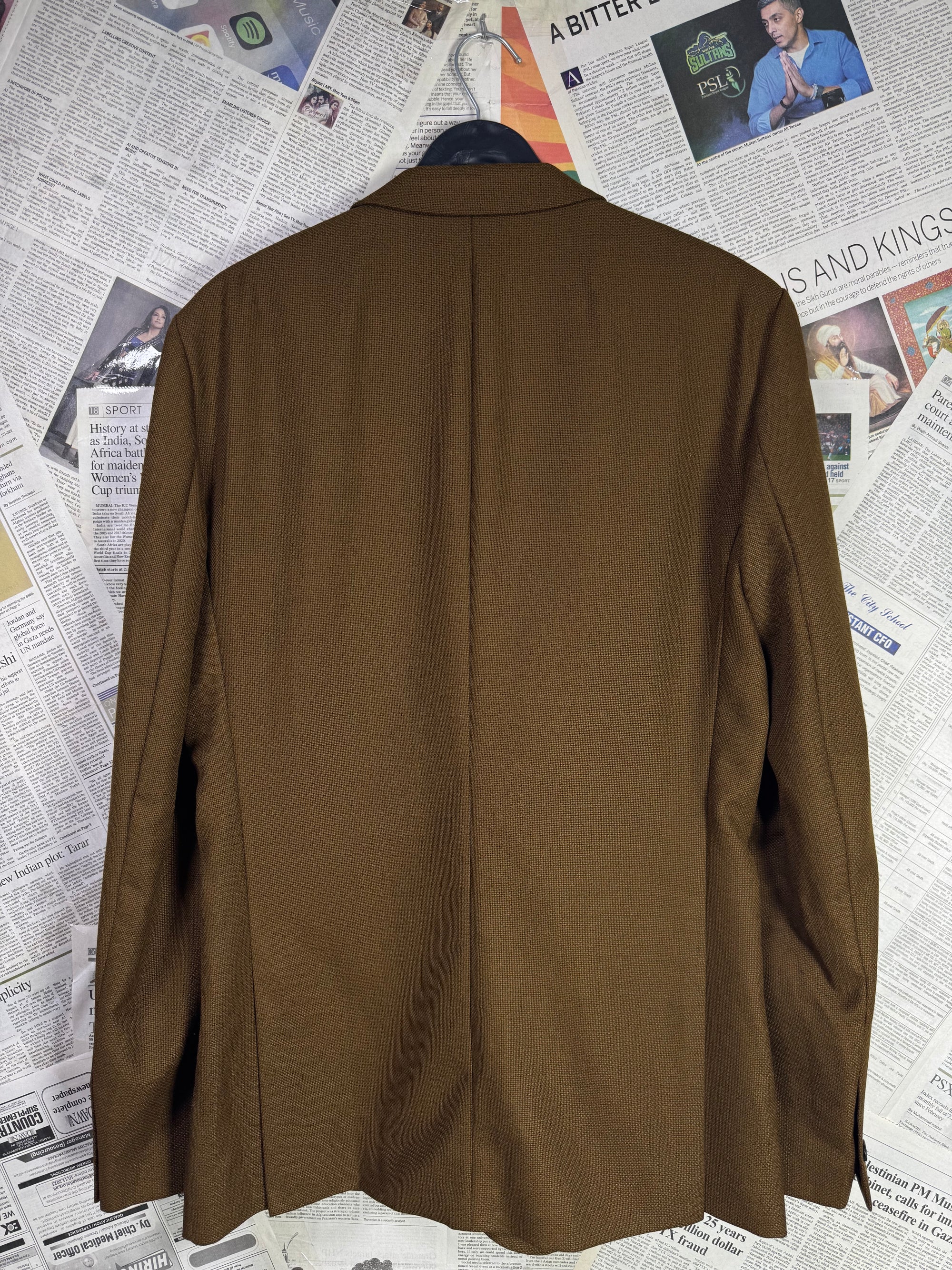 Reiss® Medium | Chest: 22" | Sepia | Blazer | 100% Wool | 2051 - Genuine Maal