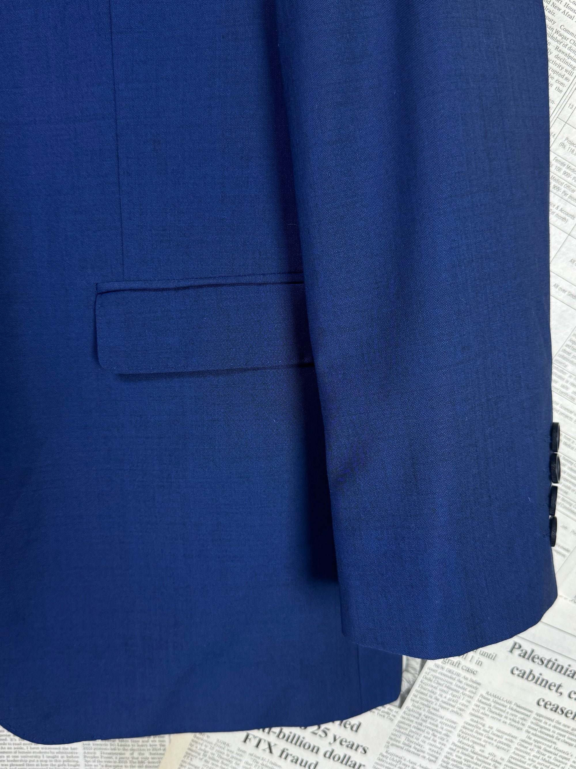 Moss® Medium | Chest: 22" | Blue | Coat | Wool Blend | 2053 - Genuine Maal