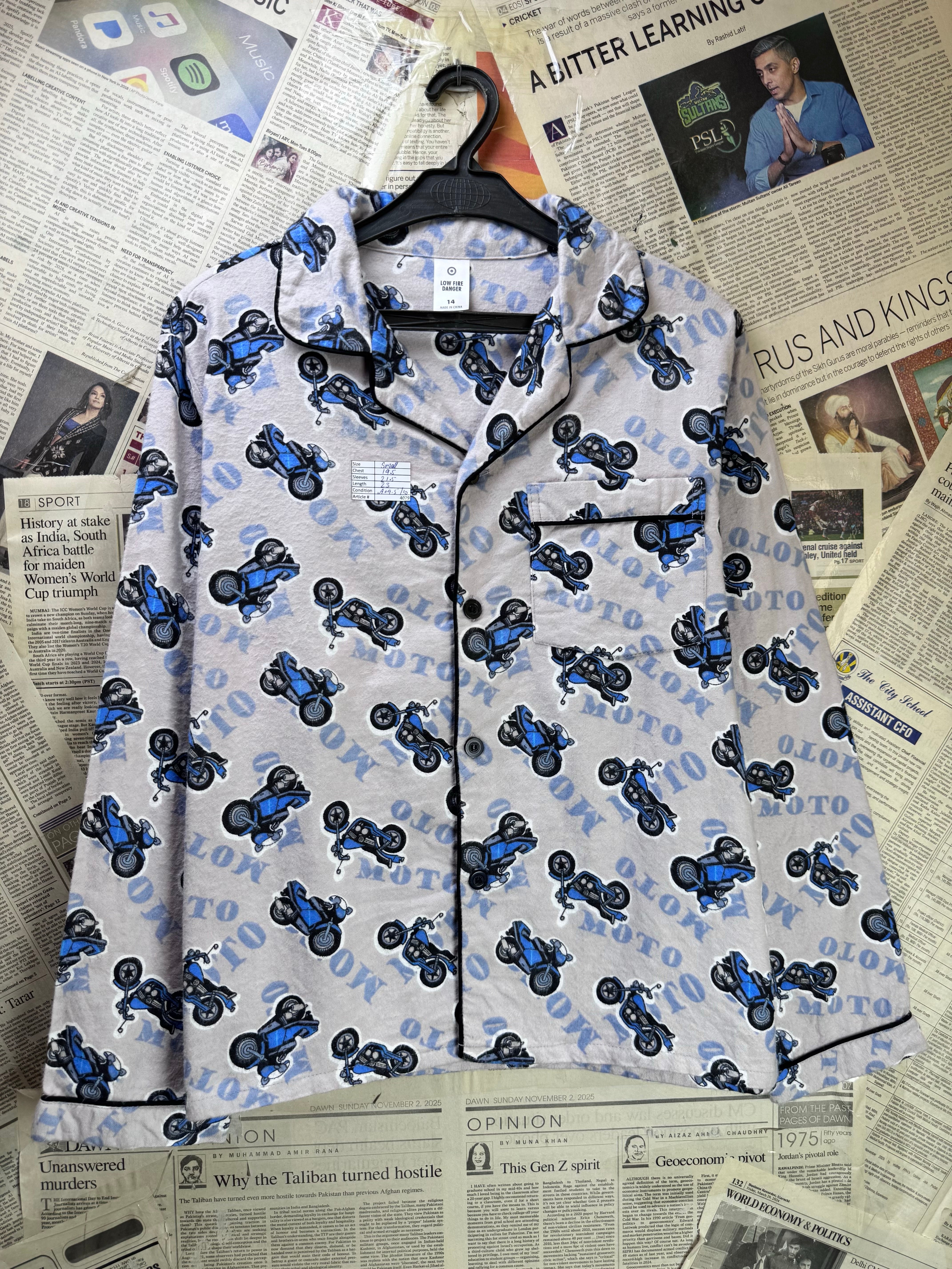 LowFire® Small | Chest: 19.5" | Sleepwear Suit | Cotton | 4079 - Genuine Maal