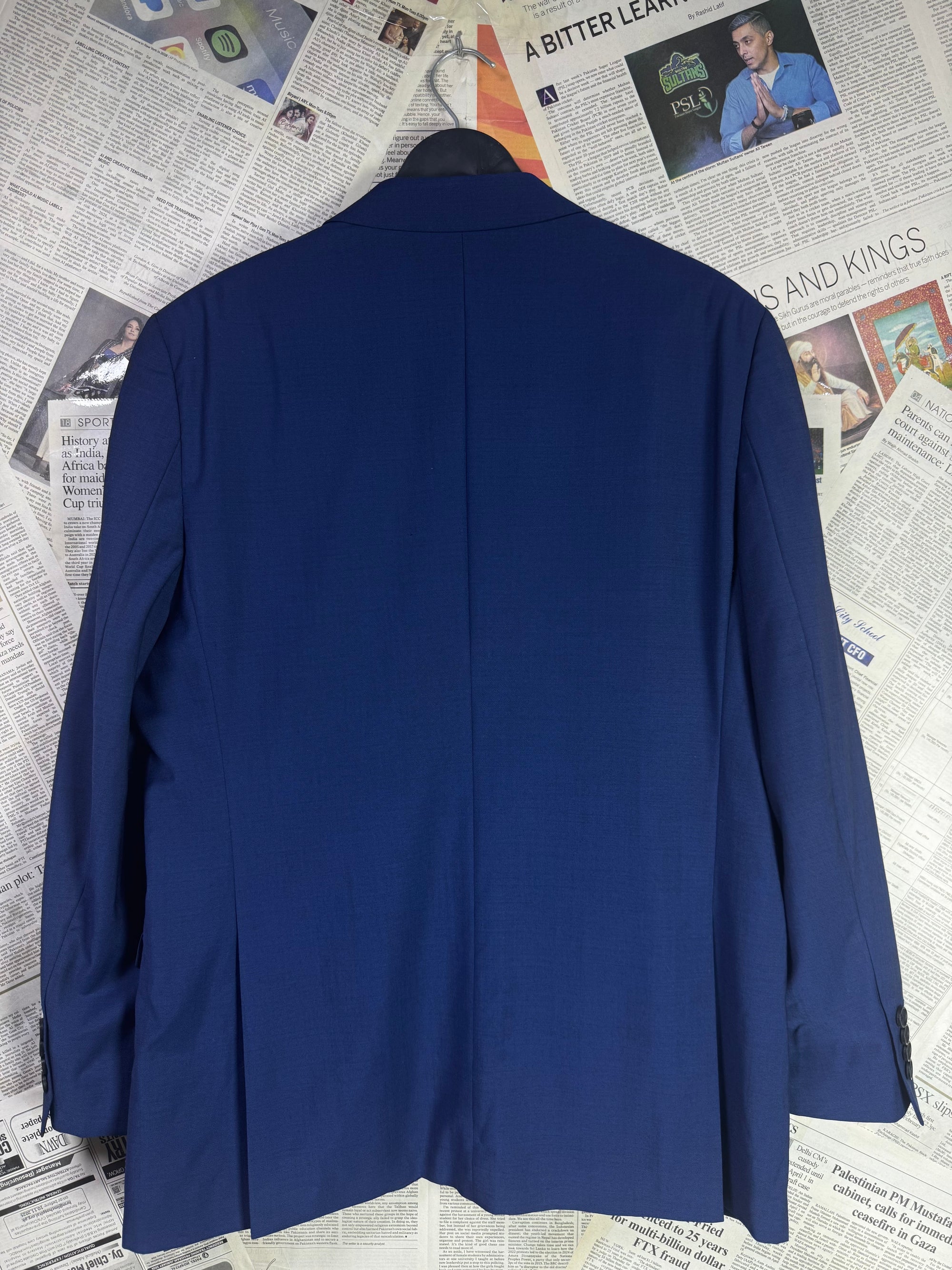 Moss® Medium | Chest: 22" | Blue | Coat | Wool Blend | 2053 - Genuine Maal