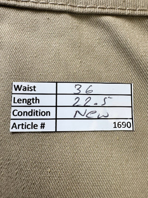 Workwear® Waist: 36" | Beige | Cargo Shorts | Poly - Cotton | 1690 - Genuine Maal