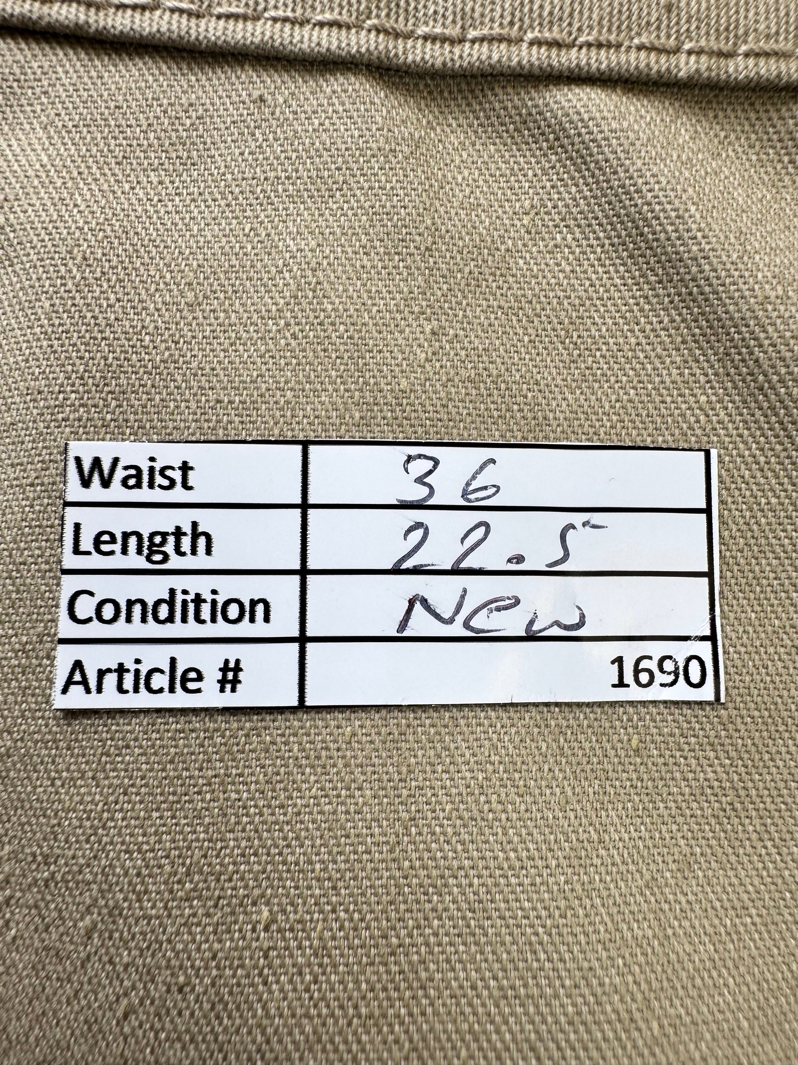 Workwear® Waist: 36" | Beige | Cargo Shorts | Poly - Cotton | 1690 - Genuine Maal