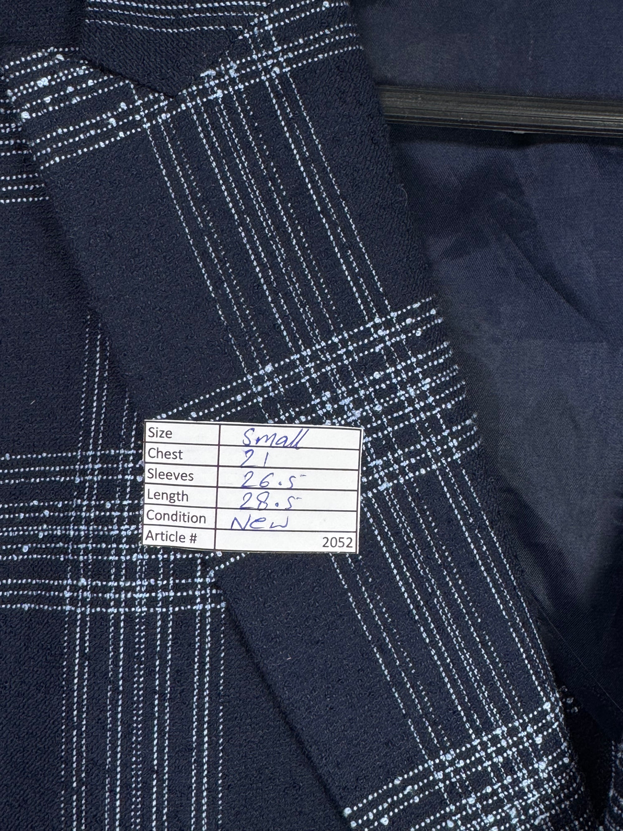 Moss® Small | Chest: 21" | Blue | Fit: Slim | Unstructured Blazer | Poly - Viscose | 2052 - Genuine Maal