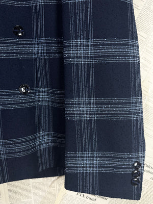 Moss® Small | Chest: 21" | Blue | Fit: Slim | Unstructured Blazer | Poly - Viscose | 2052 - Genuine Maal