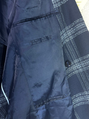 Moss® Small | Chest: 21" | Blue | Fit: Slim | Unstructured Blazer | Poly - Viscose | 2052 - Genuine Maal