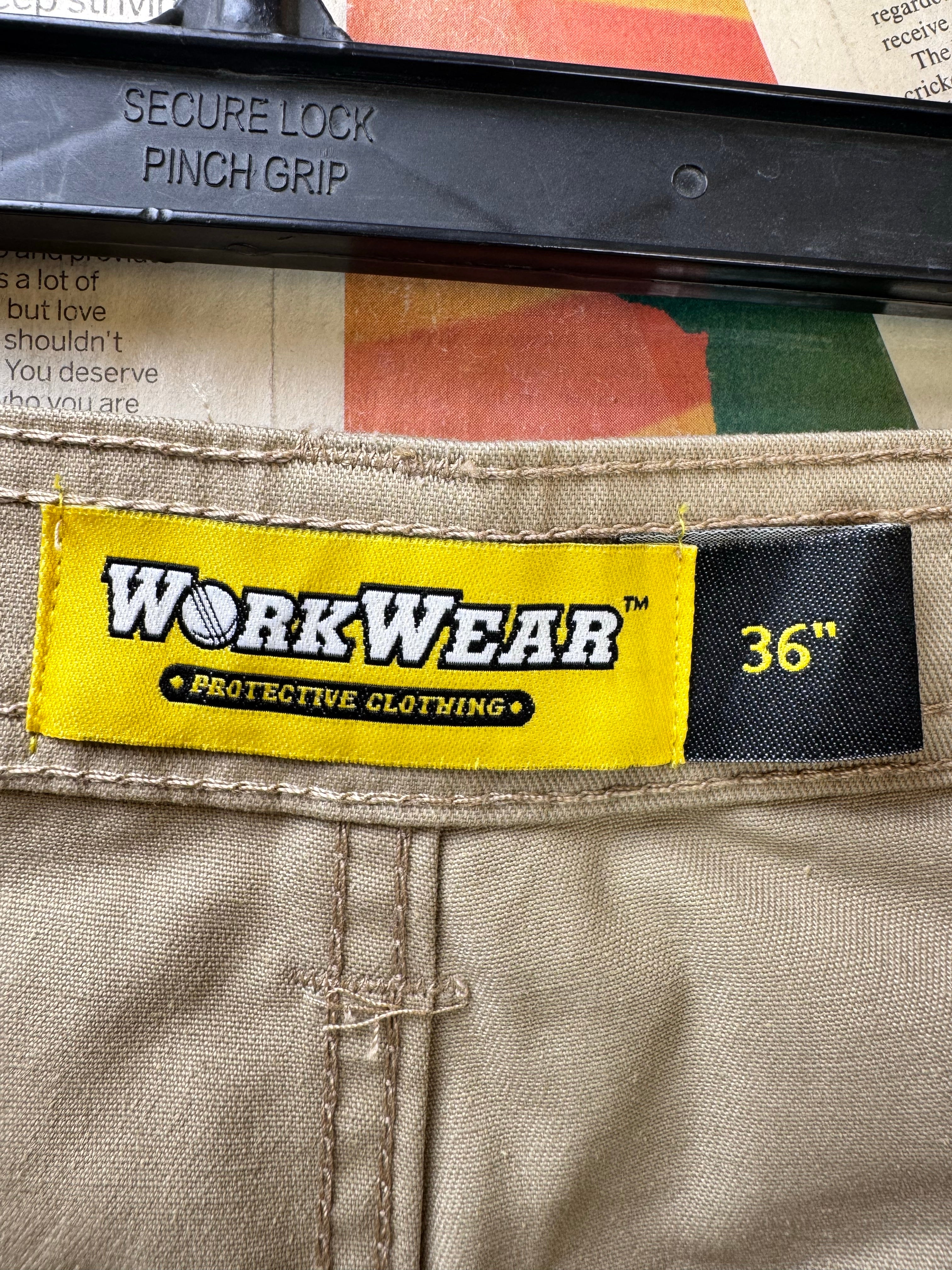 Workwear® Waist: 36" | Beige | Cargo Shorts | Poly - Cotton | 1690 - Genuine Maal