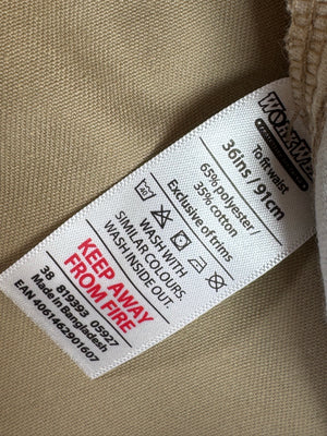 Workwear® Waist: 36" | Beige | Cargo Shorts | Poly - Cotton | 1690 - Genuine Maal