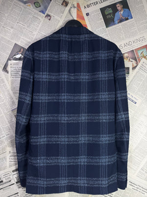 Moss® Small | Chest: 21" | Blue | Fit: Slim | Unstructured Blazer | Poly - Viscose | 2052 - Genuine Maal