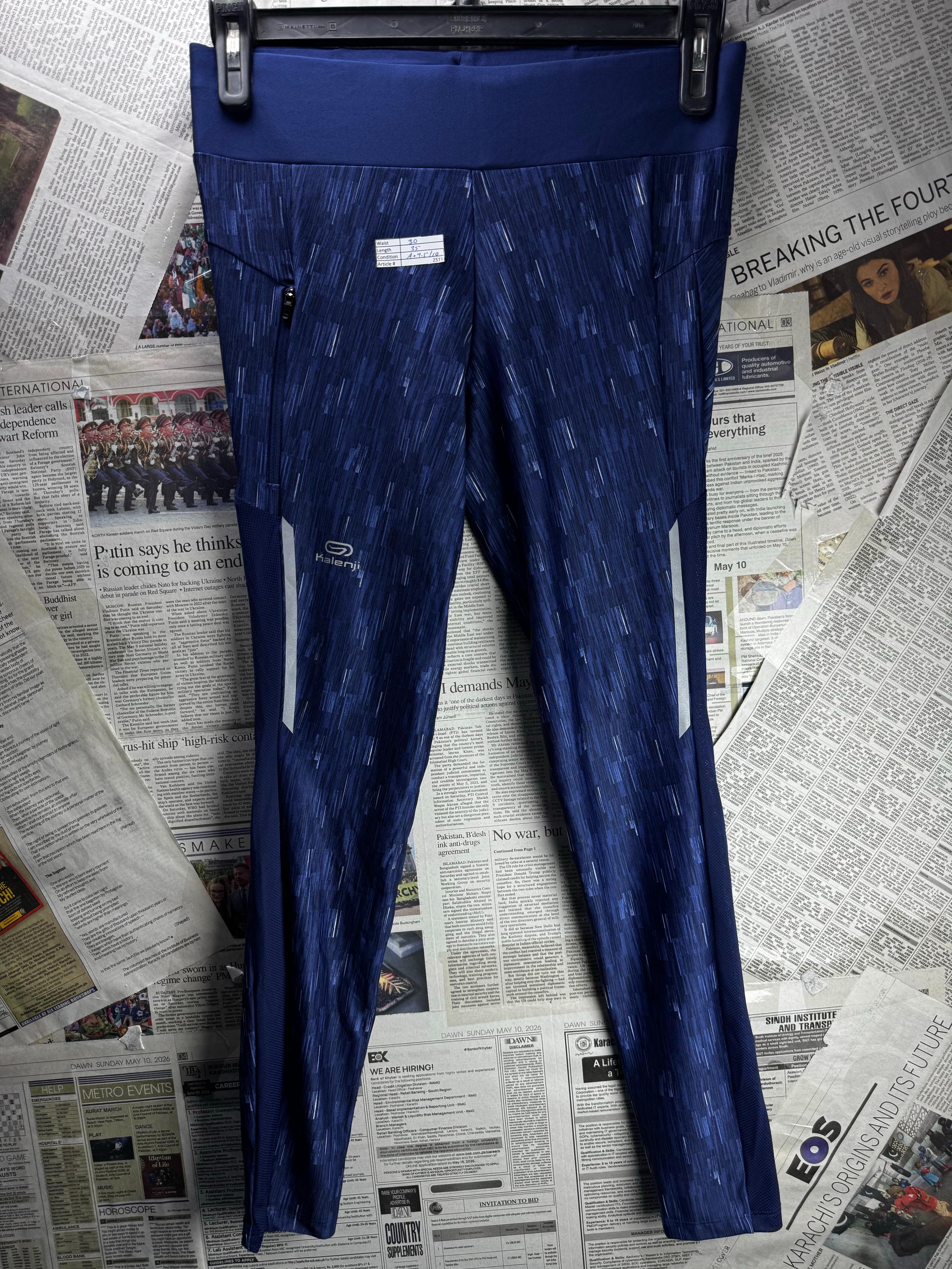 Kalenji® Waist: 30" | Blue | Sports Trousers | B10 - 2518 - Genuine Maal