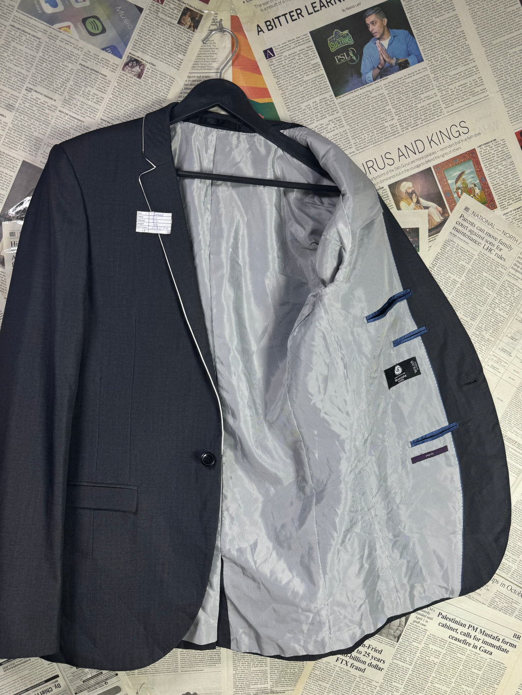 Next® Small | Chest: 21" | Grey | Fit: 40L | Coat | Wool Blend | 2056 - Genuine Maal