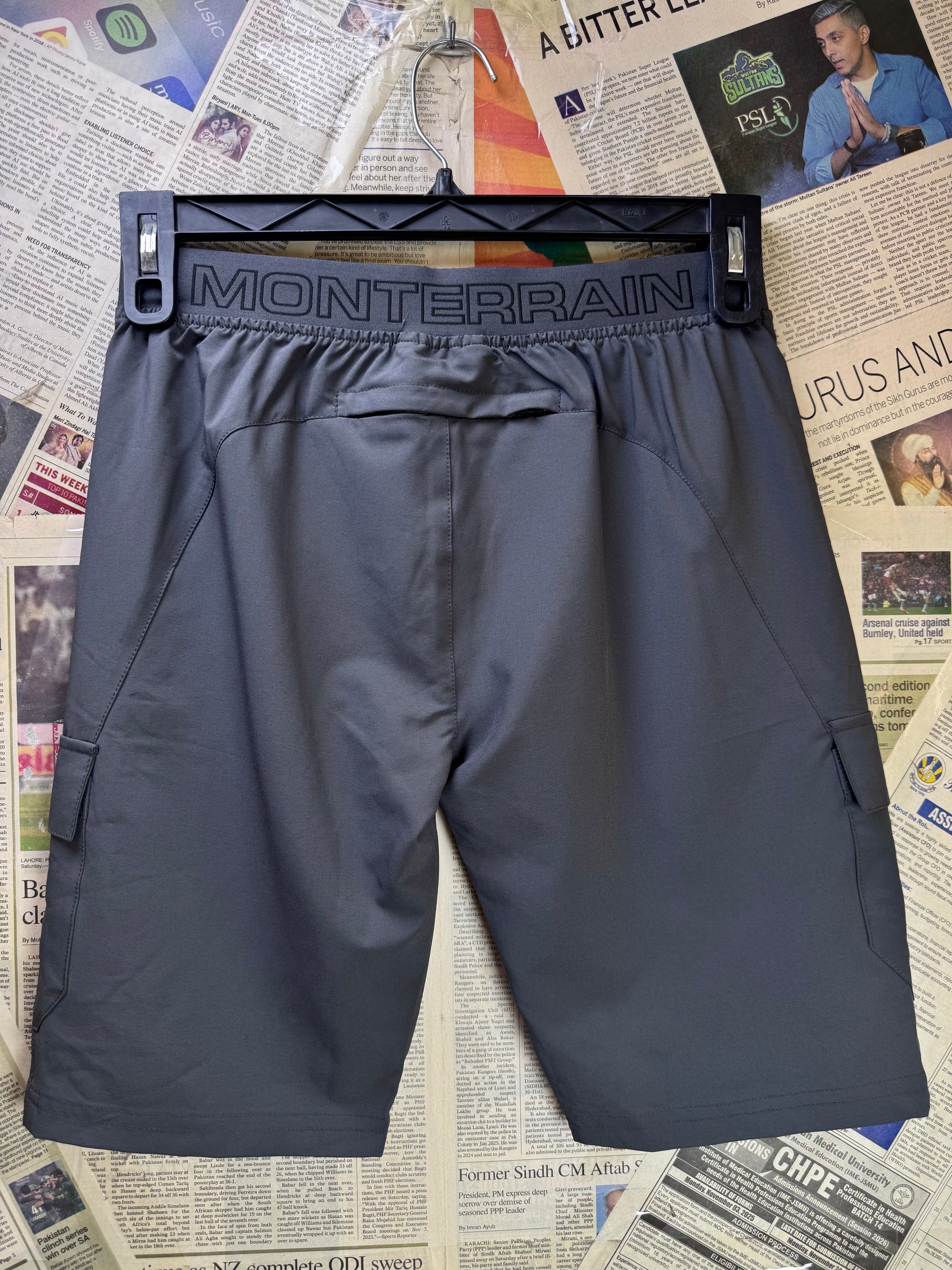 Monterrain® Waist: 28" to 30" | Grey | Hiking Shorts | Poly - Elastane | 1664 - Genuine Maal