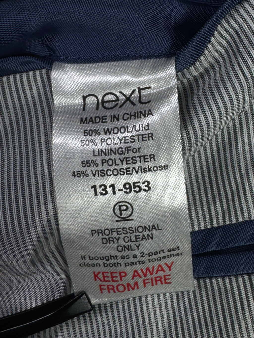 Next® Small | Chest: 21" | Grey | Fit: 40L | Coat | Wool Blend | 2056 - Genuine Maal