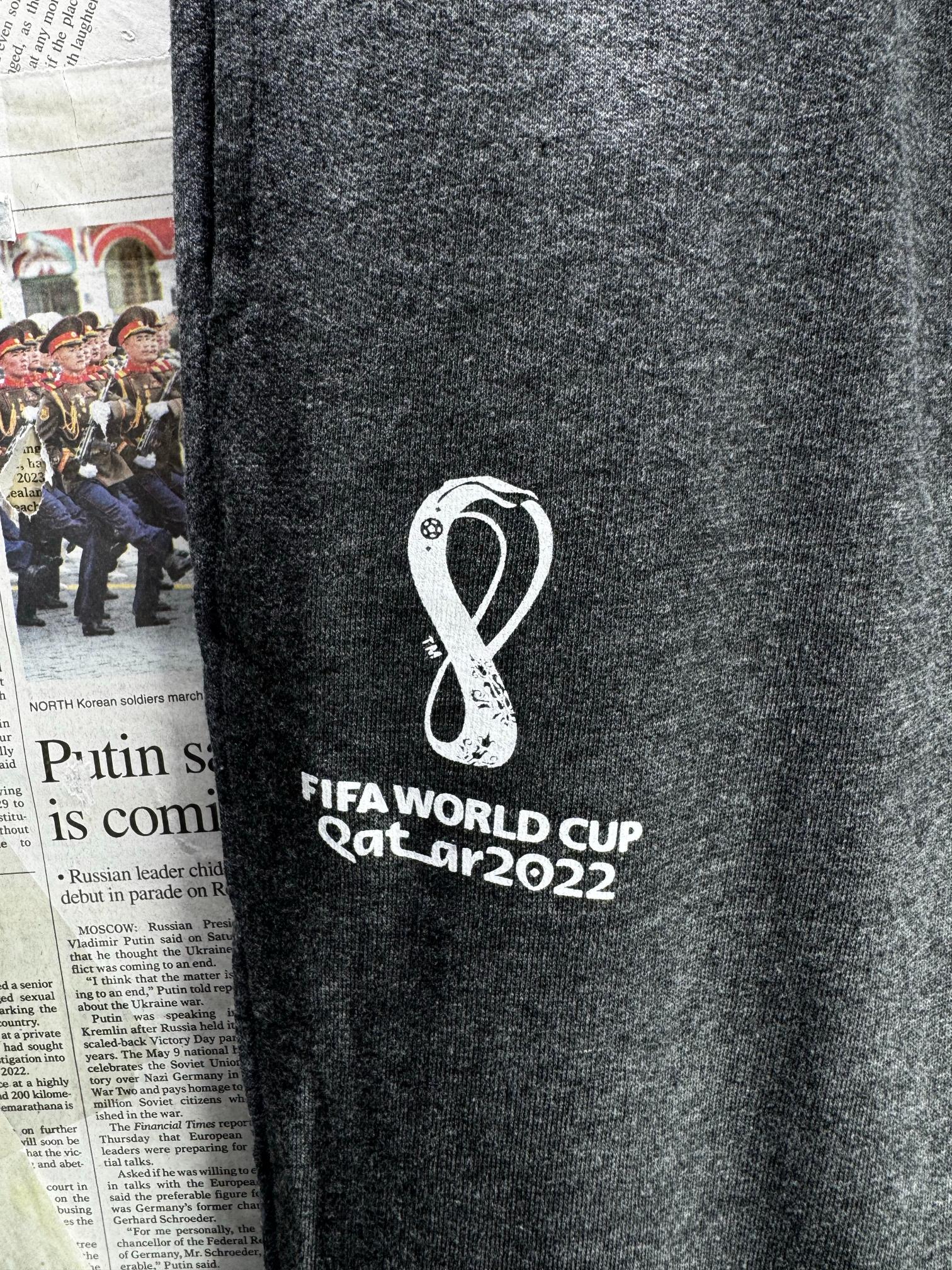 Fifa World Cup 2022® Waist: 34" to 36" | Black | Trousers | Poly-Cotton | M3 - 2521 - Genuine Maal