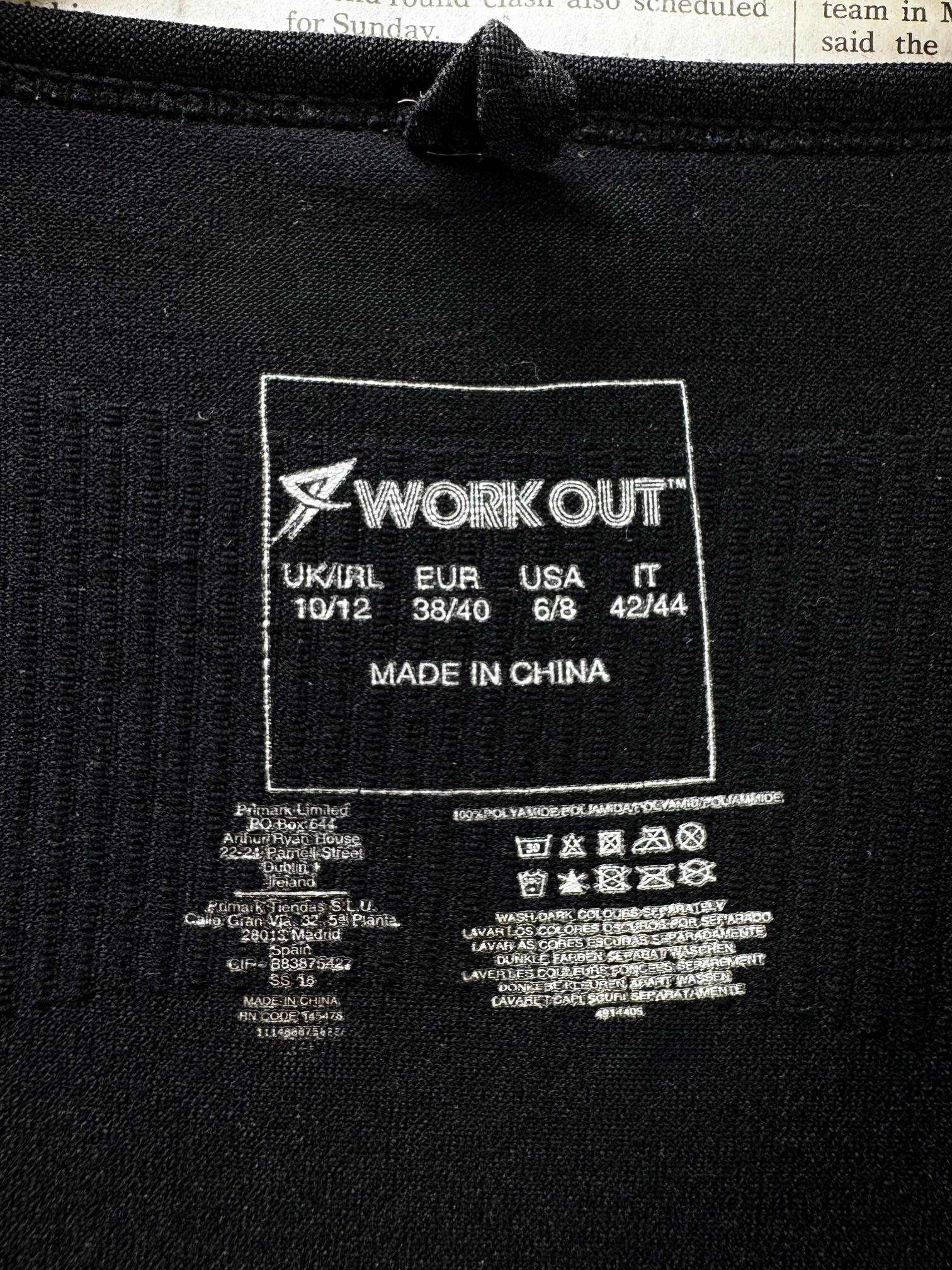 Primark® XS | Bust: 14.5" | Black | T-Shirt | B10 - 5524 - Genuine Maal