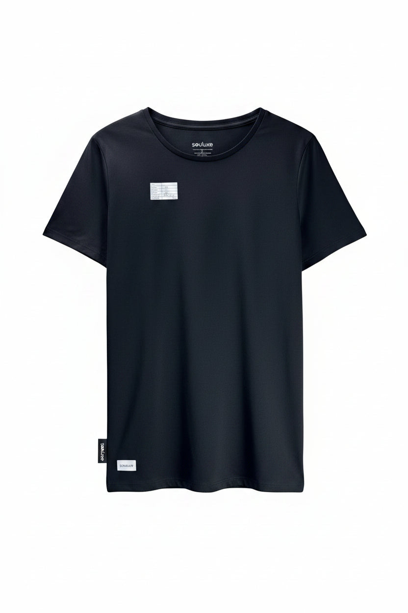 Souluxe® Medium | Bust: 19" | Black | T-Shirt | B10 - 5510 - Genuine Maal