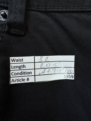 Denim Co.® Waist: 32" | Black | Denim Shorts | Cotton - Elastane | 1659 - Genuine Maal