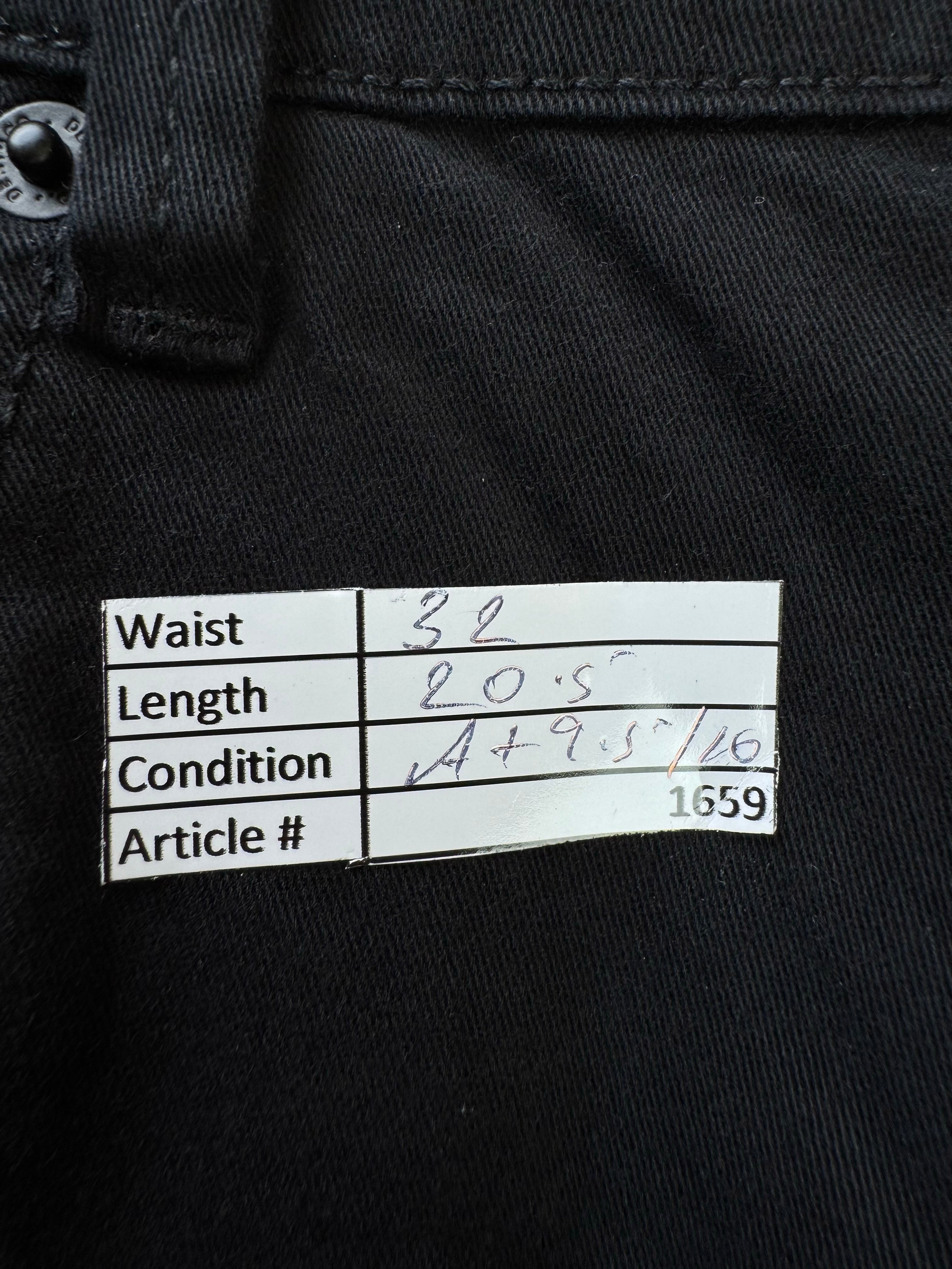 Denim Co.® Waist: 32" | Black | Denim Shorts | Cotton - Elastane | 1659 - Genuine Maal
