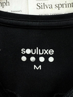 Souluxe® Medium | Bust: 19" | Black | T-Shirt | B10 - 5510 - Genuine Maal