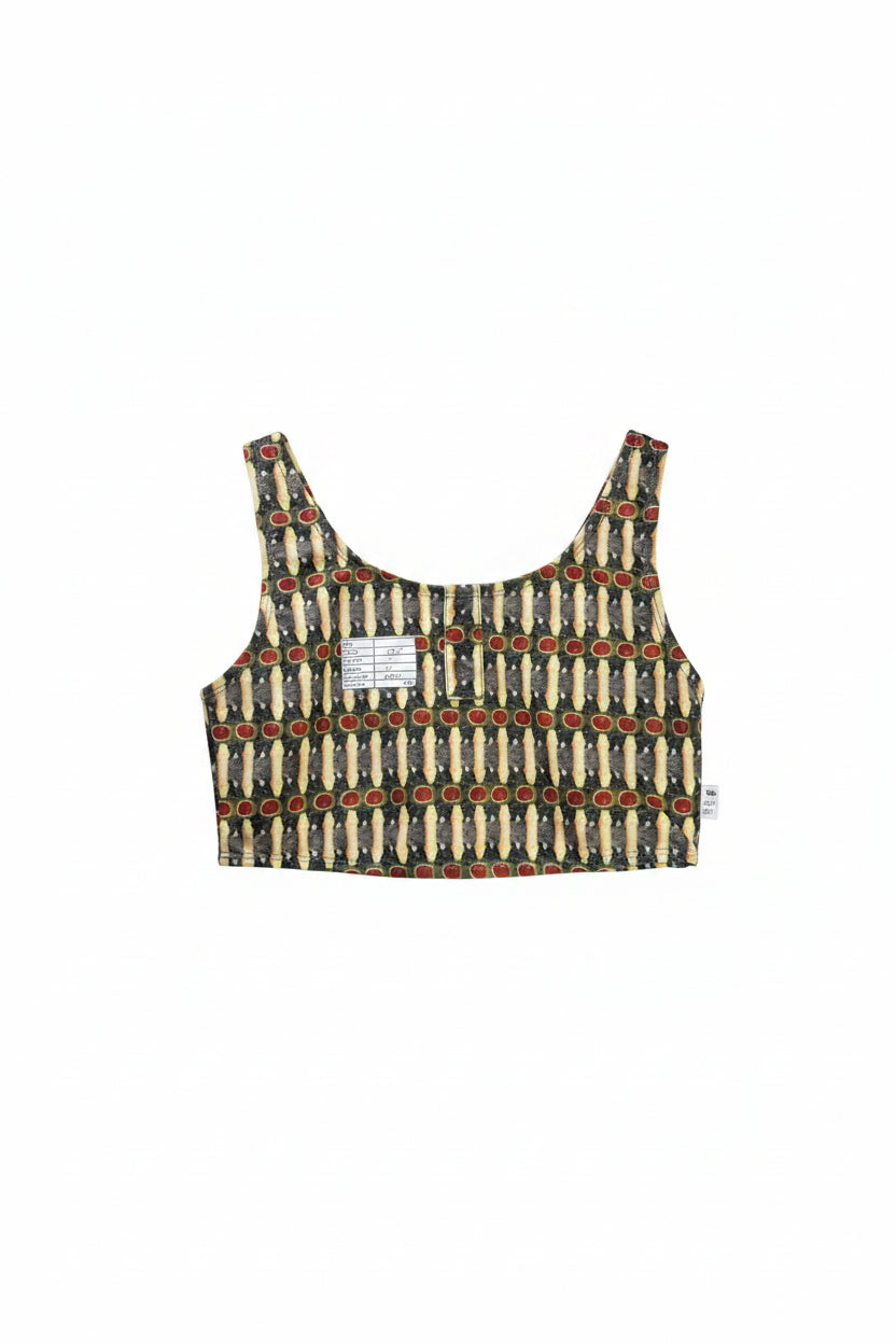 Bonnie® XS | Bust: 12.5" | Geometric | Crop Top | B8 - 5710 - Genuine Maal