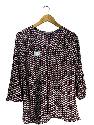 Primark® Medium | Bust: 19" | Geometrical | Shirt | B8 - 5711 - Genuine Maal